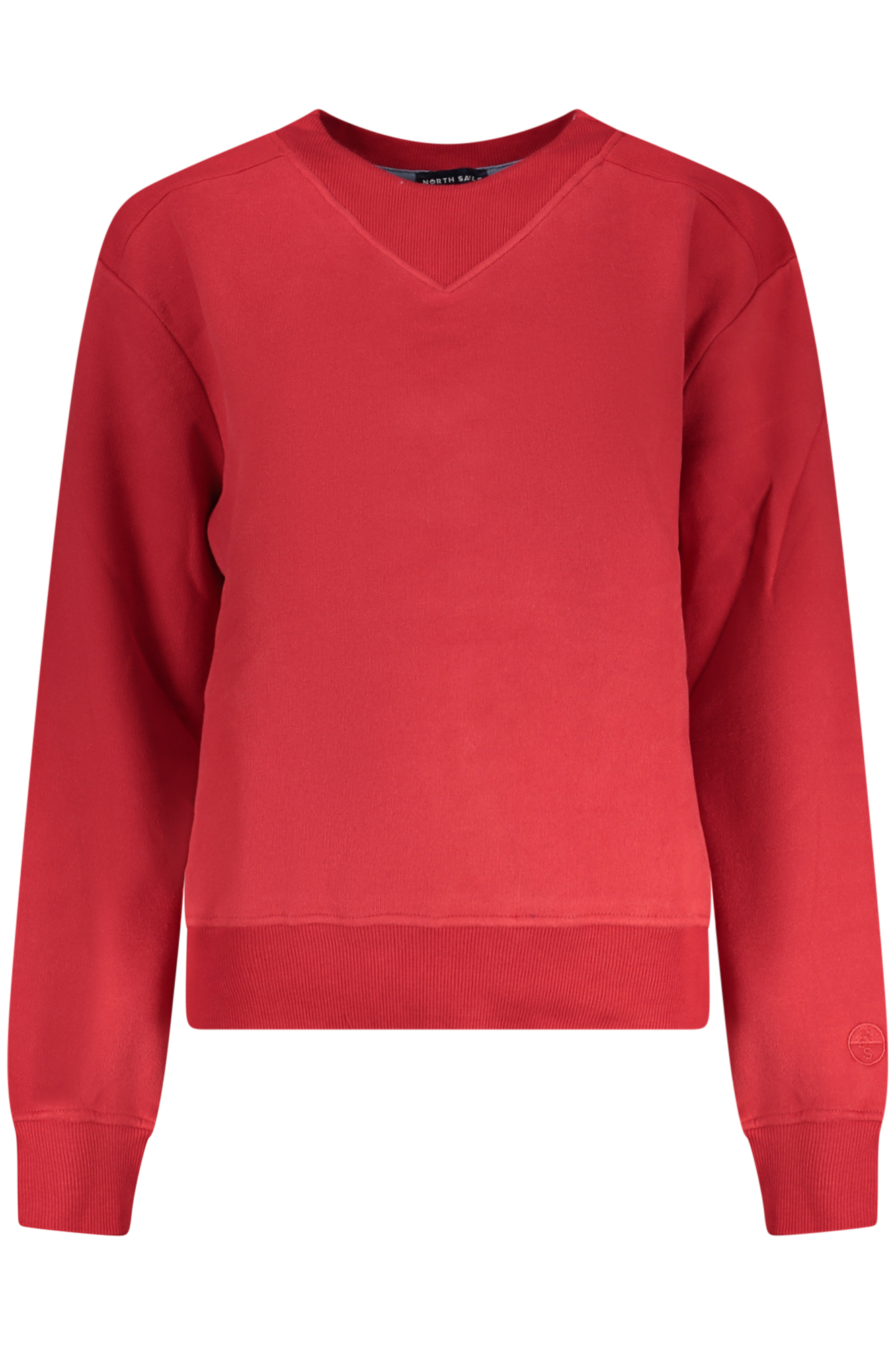 NORTH SAILS WOMEN RED ZIP-UP SWEATSHIRT NORTH SAILS WOMEN RED ZIP-UP SWEATSHIRT