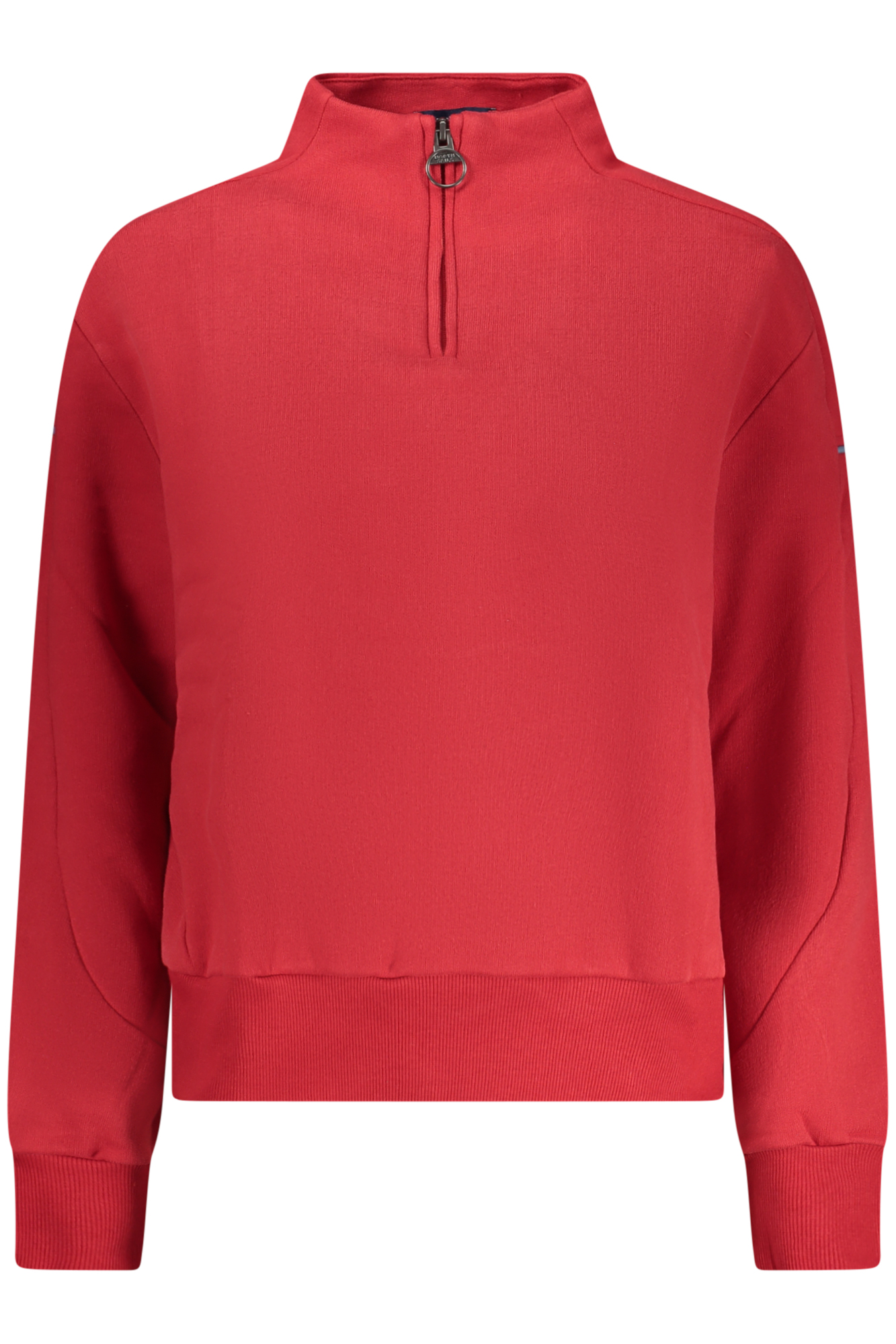 NORTH SAILS WOMEN RED ZIP-UP SWEATSHIRT NORTH SAILS WOMEN RED ZIP-UP SWEATSHIRT