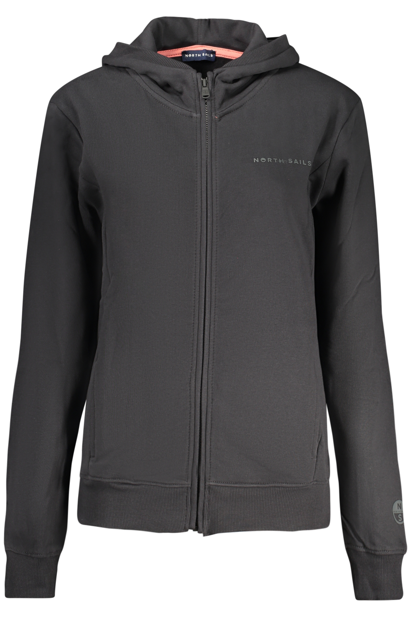 NORTH SAILS WOMEN ZIP-UP SWEATSHIRT BLACK NORTH SAILS WOMEN ZIP-UP SWEATSHIRT BLACK