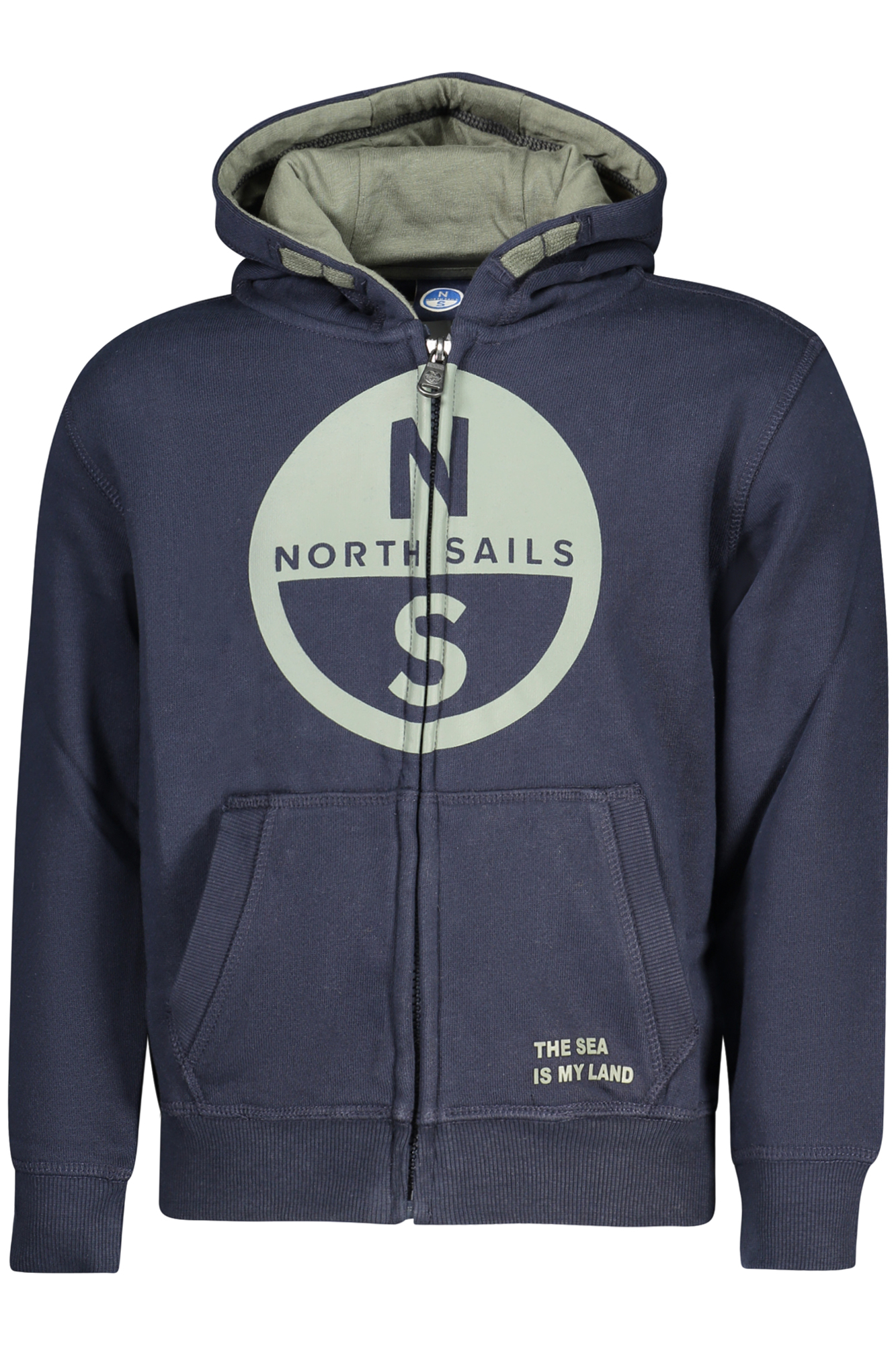 NORTH SAILS CHILDREN BLUE ZIP-UP SWEATSHIRT NORTH SAILS CHILDREN BLUE ZIP-UP SWEATSHIRT