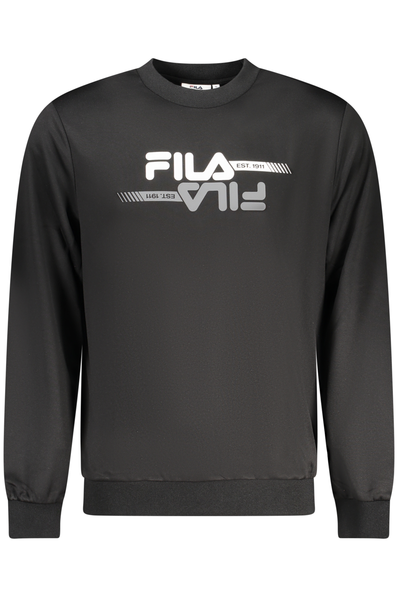 FILA MEN BLACK ZIP-UP SWEATSHIRT FILA MEN BLACK ZIP-UP SWEATSHIRT