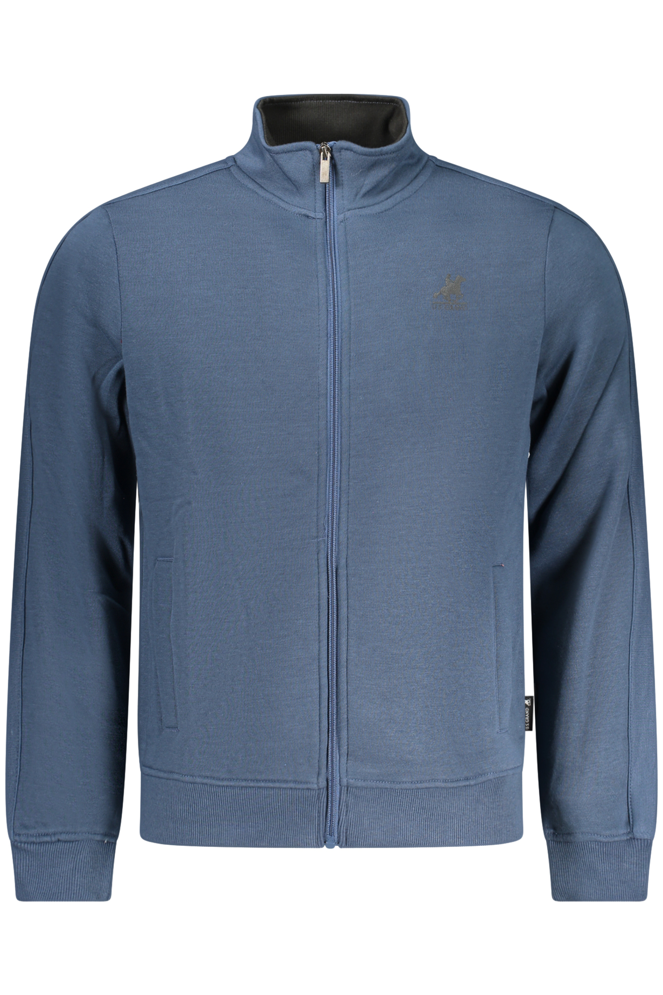 US GRAND MEN BLUE ZIP-UP SWEATSHIRT US GRAND MEN BLUE ZIP-UP SWEATSHIRT