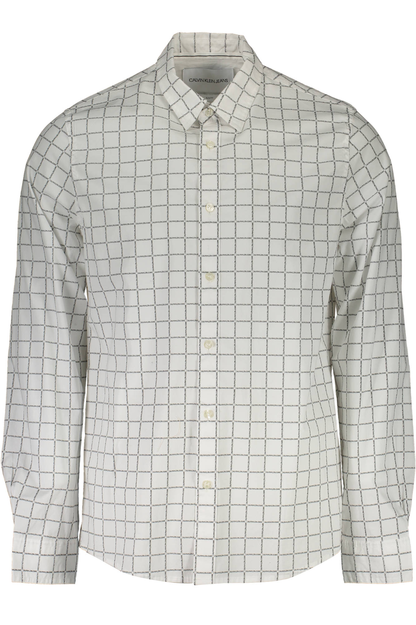 CALVIN KLEIN WHITE MEN LONG SLEEVE SHIRT CALVIN KLEIN WHITE MEN LONG SLEEVE SHIRT