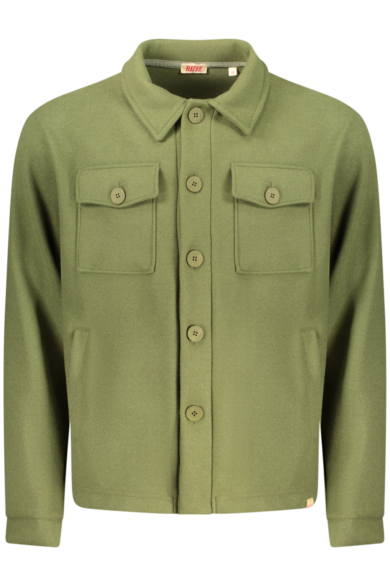MEN GREEN LONG-SLEEVED RIFLE SHIRT MEN GREEN LONG-SLEEVED RIFLE SHIRT