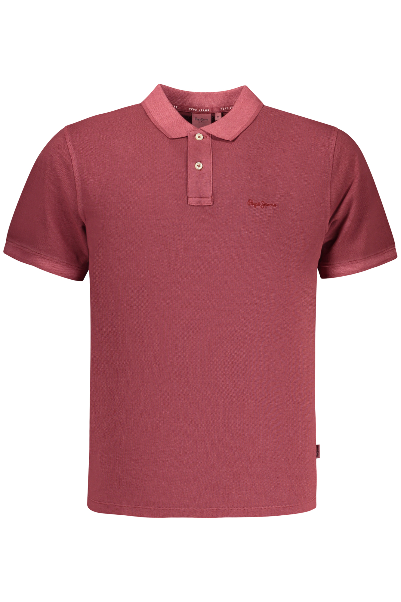 PEPE JEANS MEN SHORT-SLEEVED POLO SHIRT, RED PEPE JEANS MEN SHORT-SLEEVED POLO SHIRT, RED