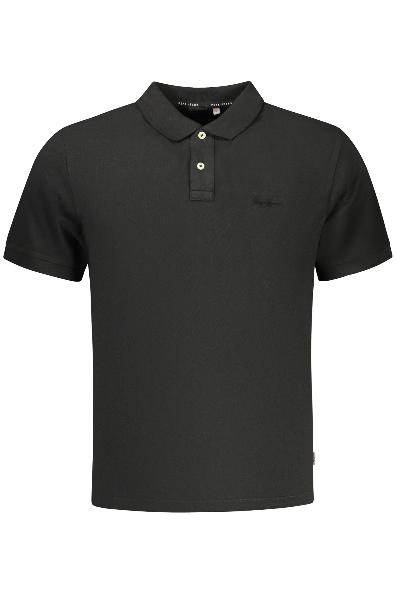 PEPE JEANS MEN SHORT-SLEEVE POLO SHIRT, BLACK