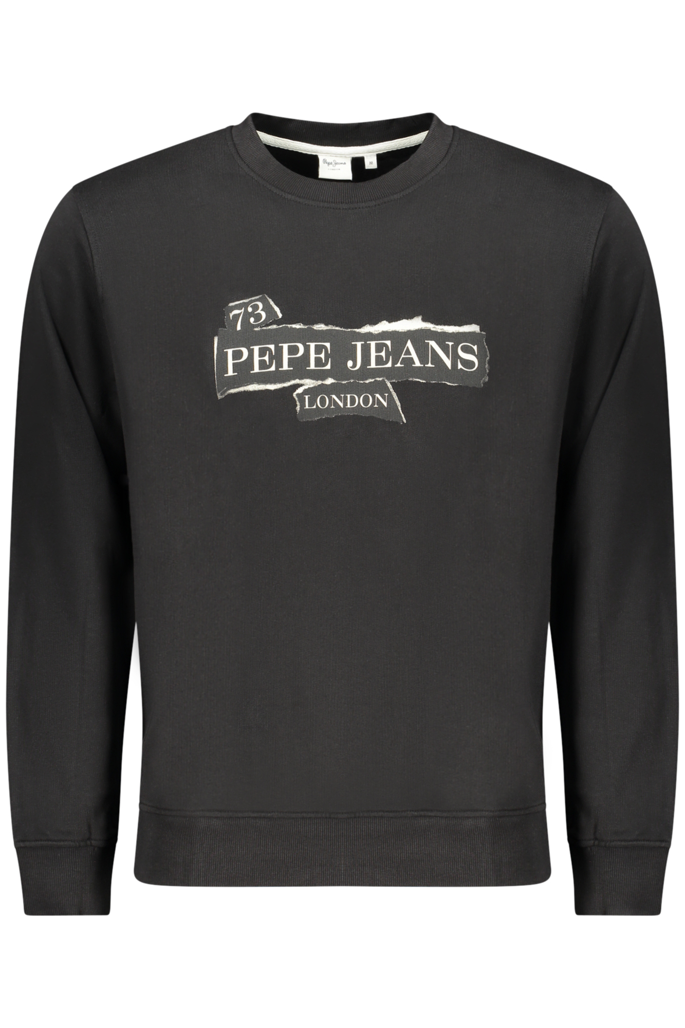 PEPE JEANS MEN BLACK ZIP-UP SWEATSHIRT PEPE JEANS MEN BLACK ZIP-UP SWEATSHIRT
