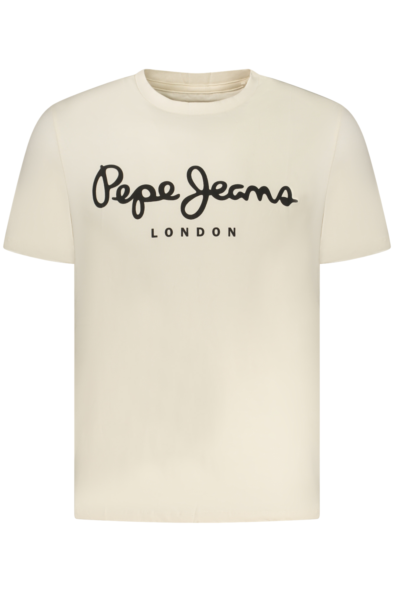 PEPE JEANS MEN SHORT-SLEEVE T-SHIRT, BEIGE PEPE JEANS MEN SHORT-SLEEVE T-SHIRT, BEIGE