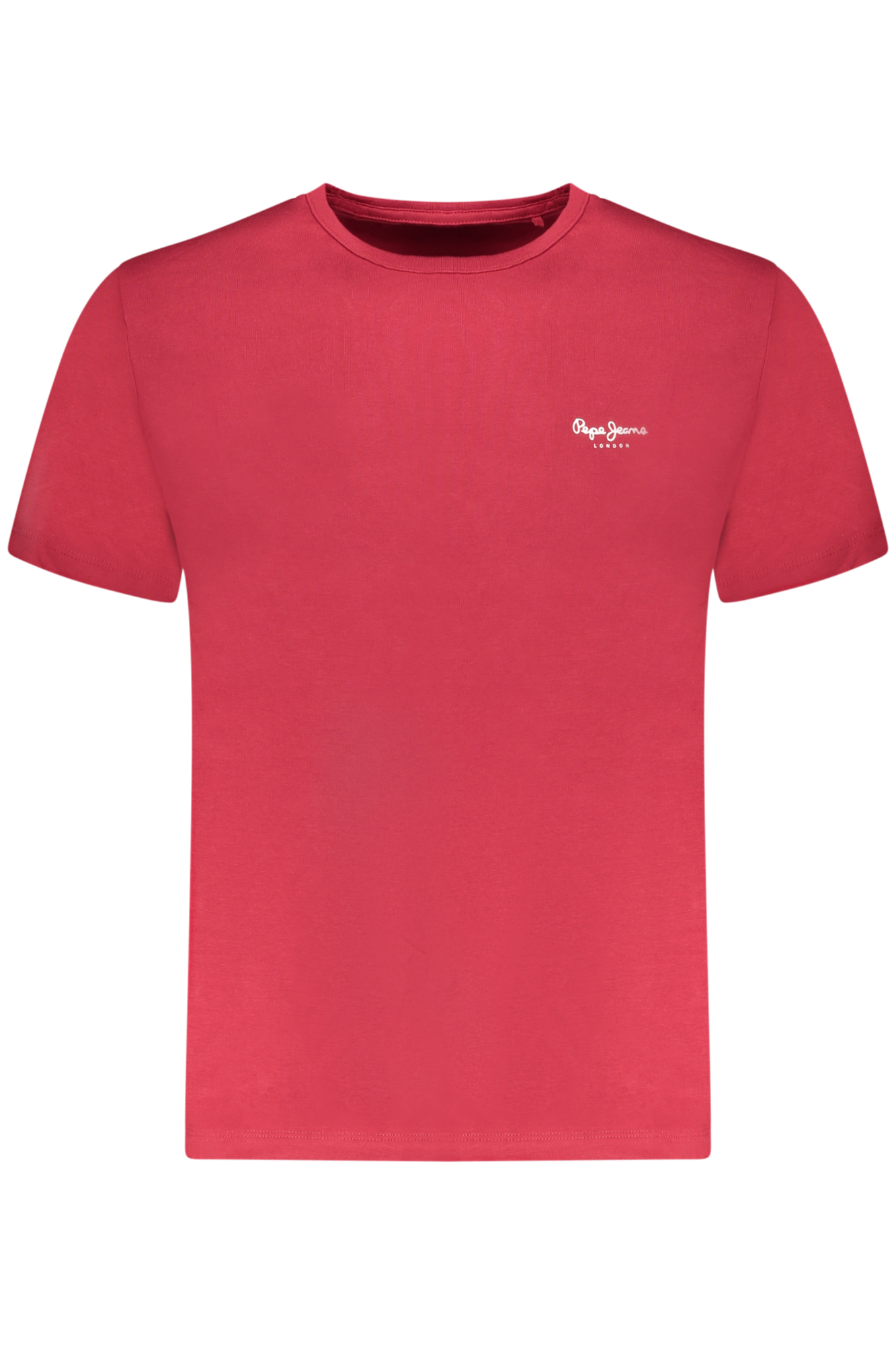PEPE JEANS MEN SHORT-SLEEVED T-SHIRT, RED PEPE JEANS MEN SHORT-SLEEVED T-SHIRT, RED