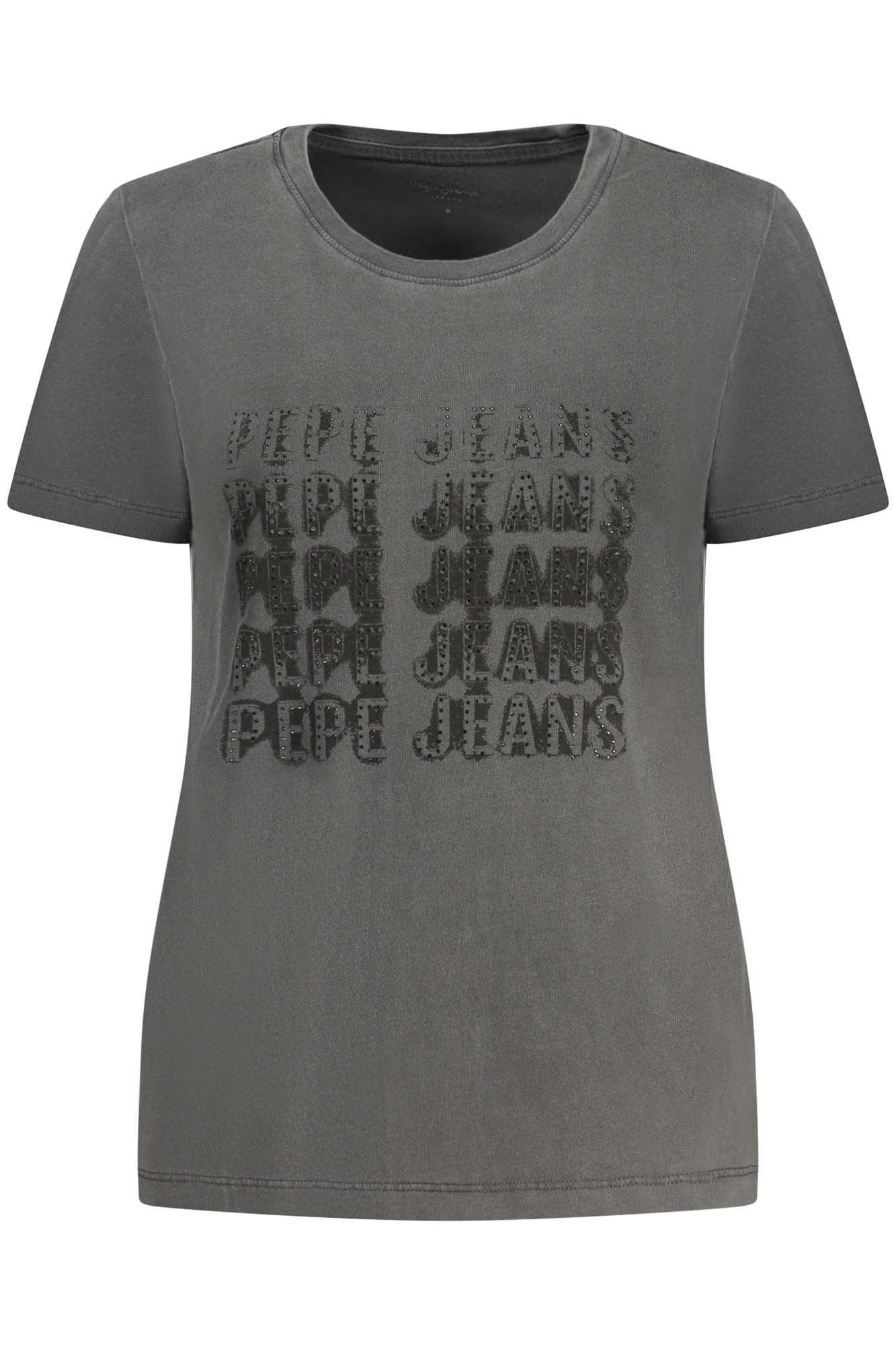 PEPE JEANS WOMEN SHORT-SLEEVE T-SHIRT BLACK PEPE JEANS WOMEN SHORT-SLEEVE T-SHIRT BLACK