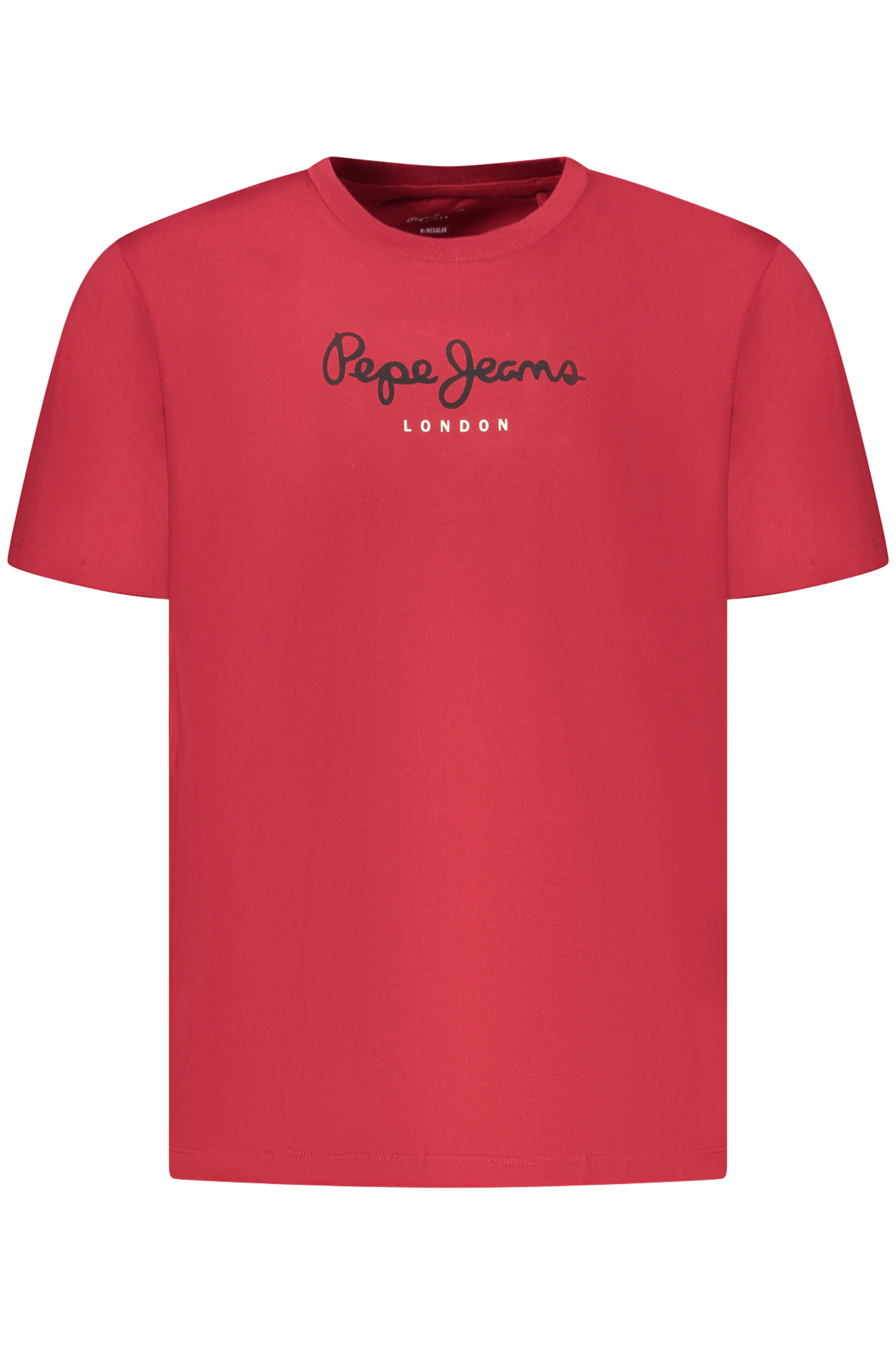 PEPE JEANS MEN SHORT-SLEEVED T-SHIRT, RED PEPE JEANS MEN SHORT-SLEEVED T-SHIRT, RED