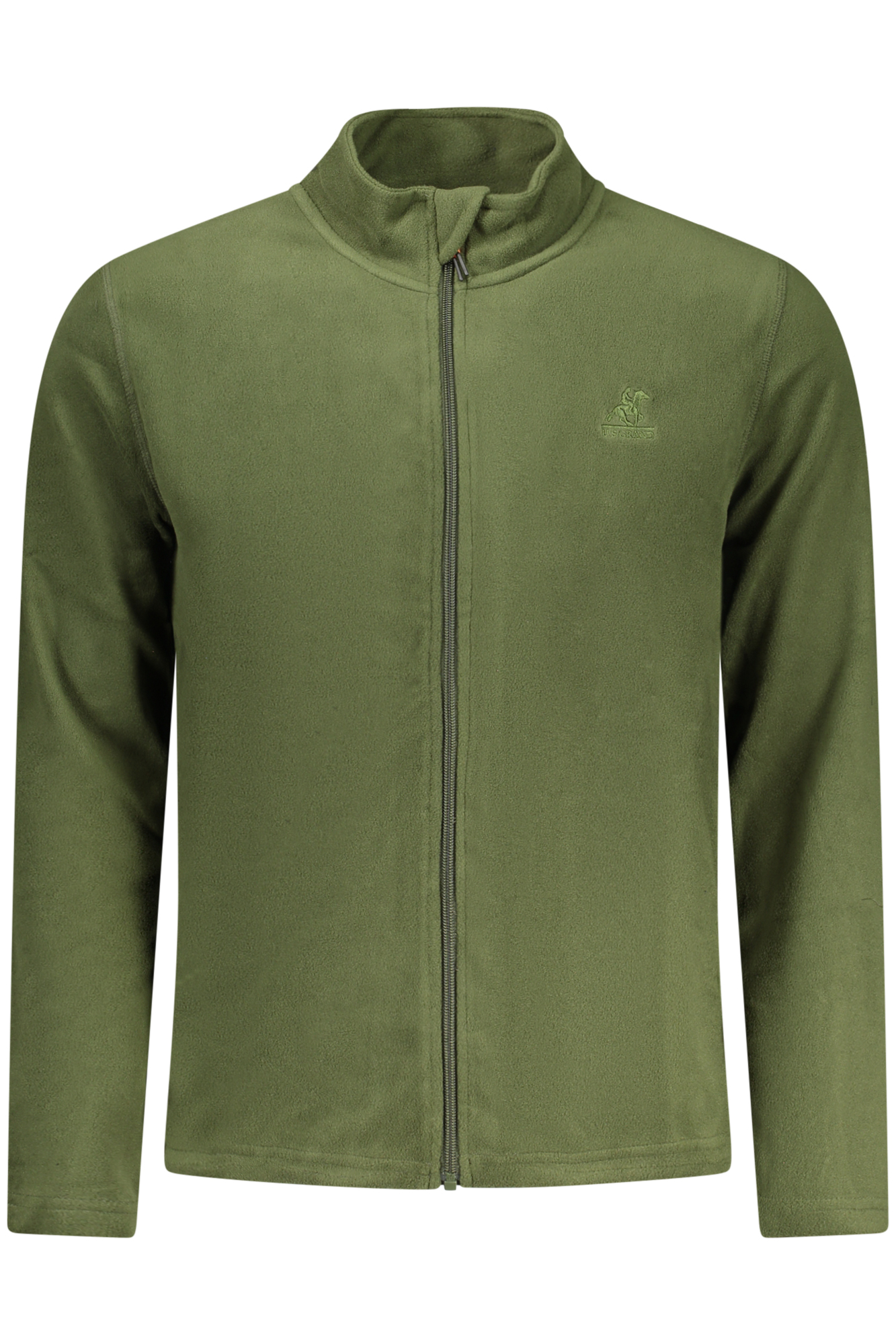 US GRAND MEN GREEN ZIP-UP SWEATSHIRT US GRAND MEN GREEN ZIP-UP SWEATSHIRT