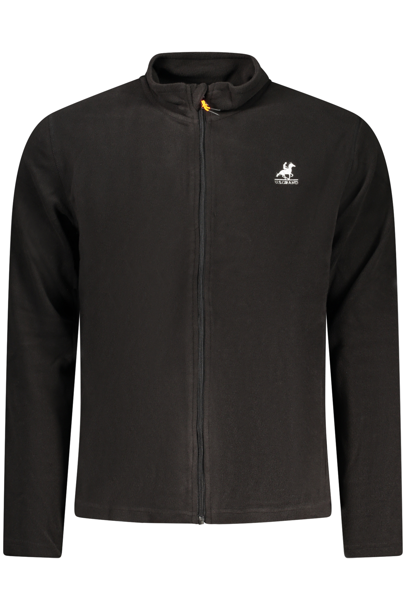 US GRAND MEN BLACK ZIP-UP SWEATSHIRT US GRAND MEN BLACK ZIP-UP SWEATSHIRT
