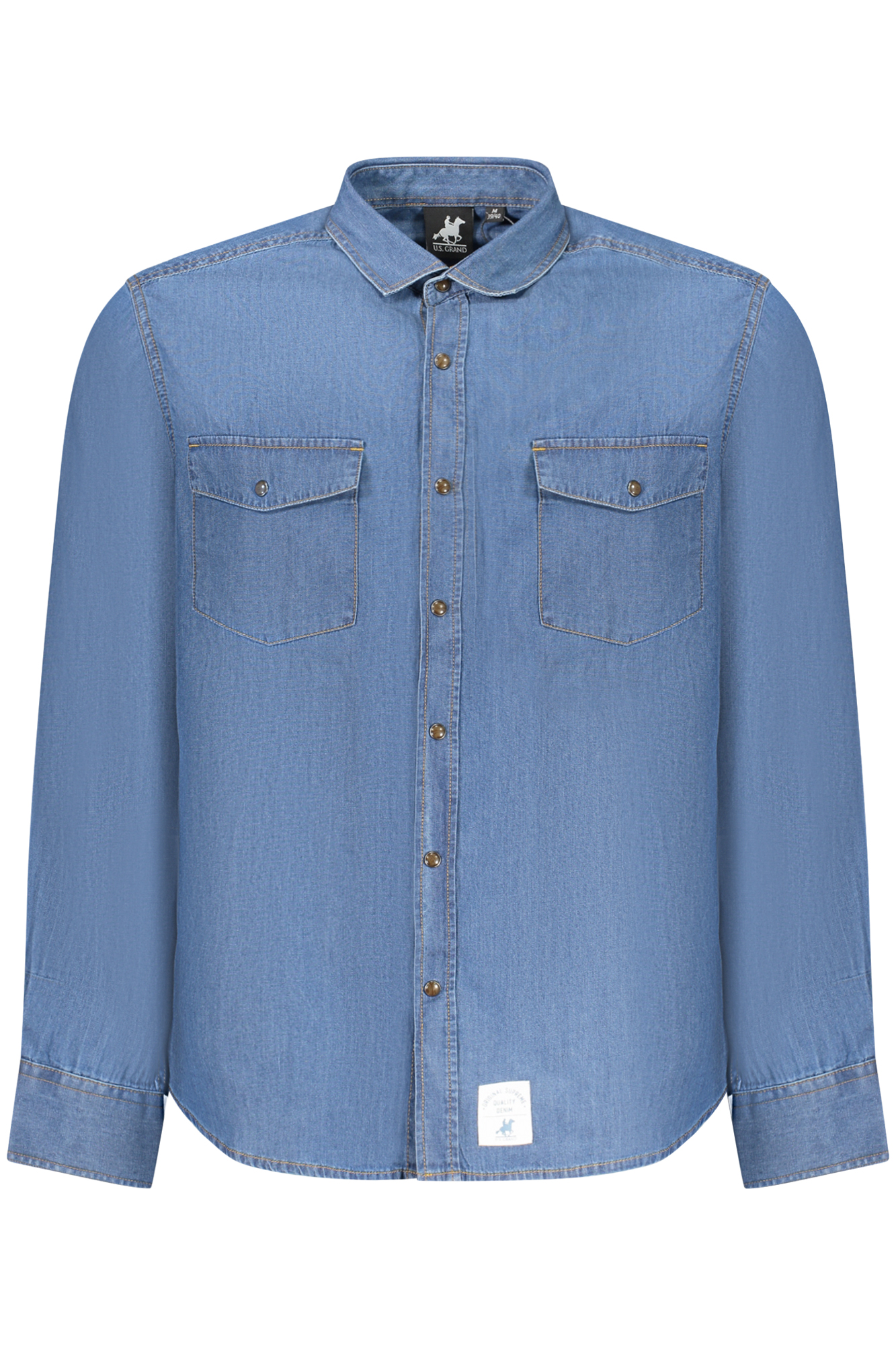 US GRAND MEN BLUE LONG-SLEEVED SHIRT US GRAND MEN BLUE LONG-SLEEVED SHIRT