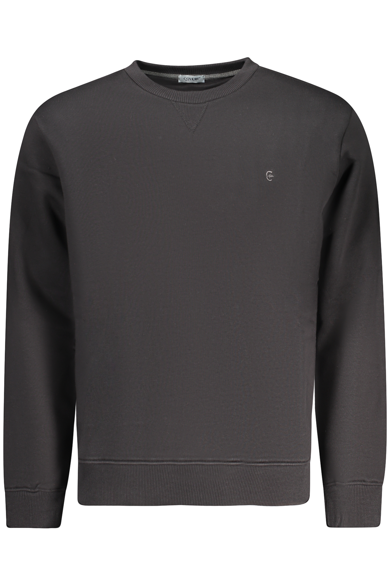 COVERI MOVING MEN BLACK ZIP-UP SWEATSHIRT COVERI MOVING MEN BLACK ZIP-UP SWEATSHIRT