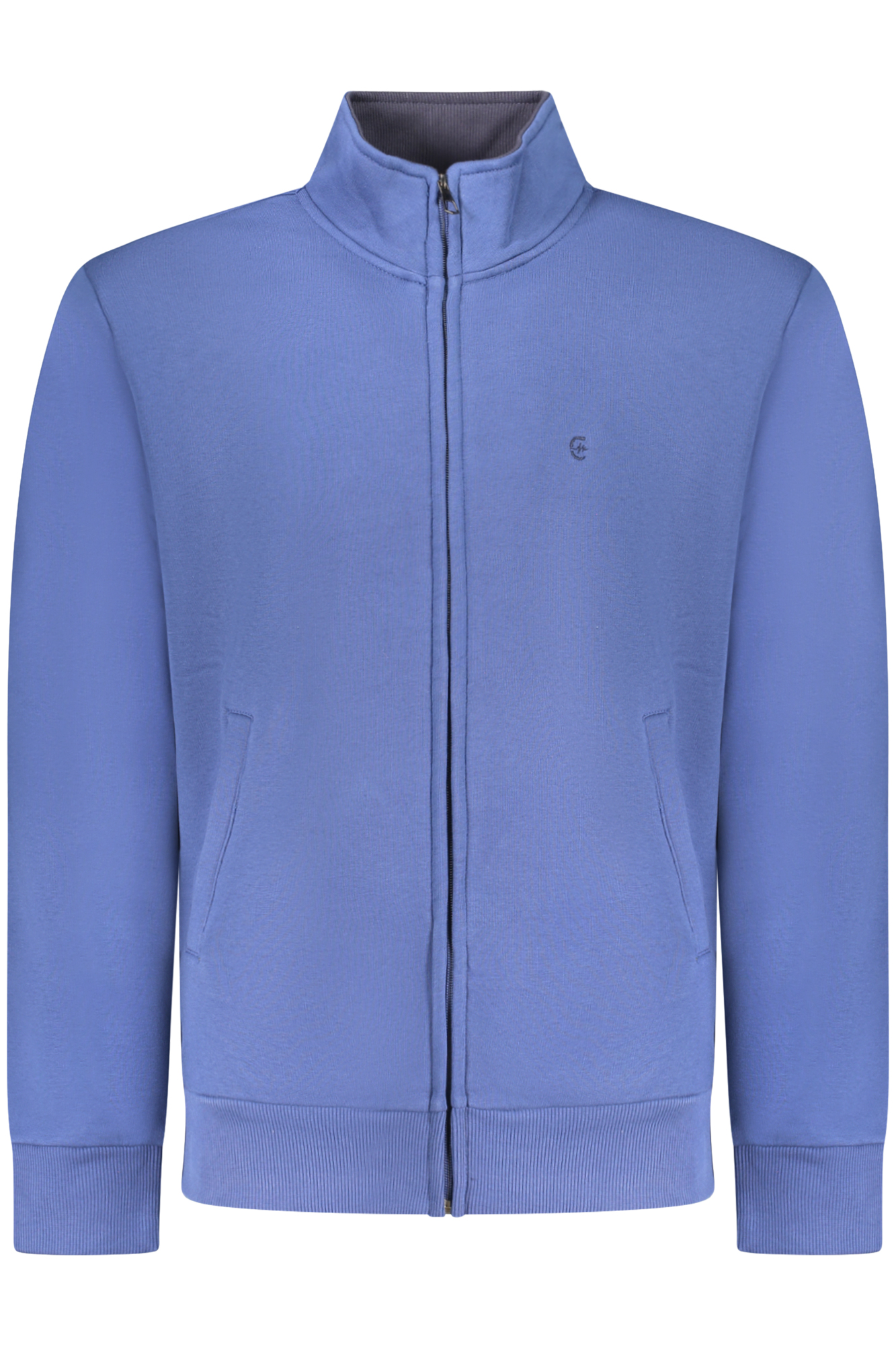 COVERI MOVING MEN BLUE ZIP-UP SWEATSHIRT COVERI MOVING MEN BLUE ZIP-UP SWEATSHIRT