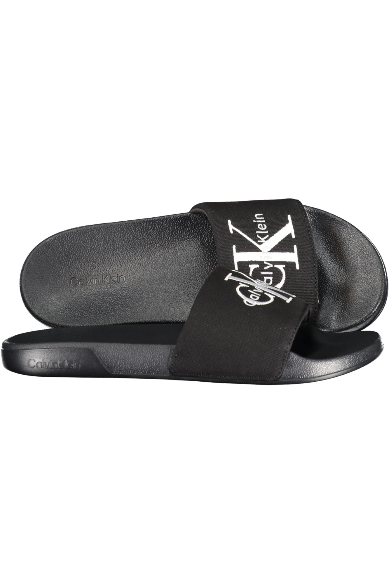 CALVIN KLEIN MEN BLACK SLIPPER FOOTWEAR