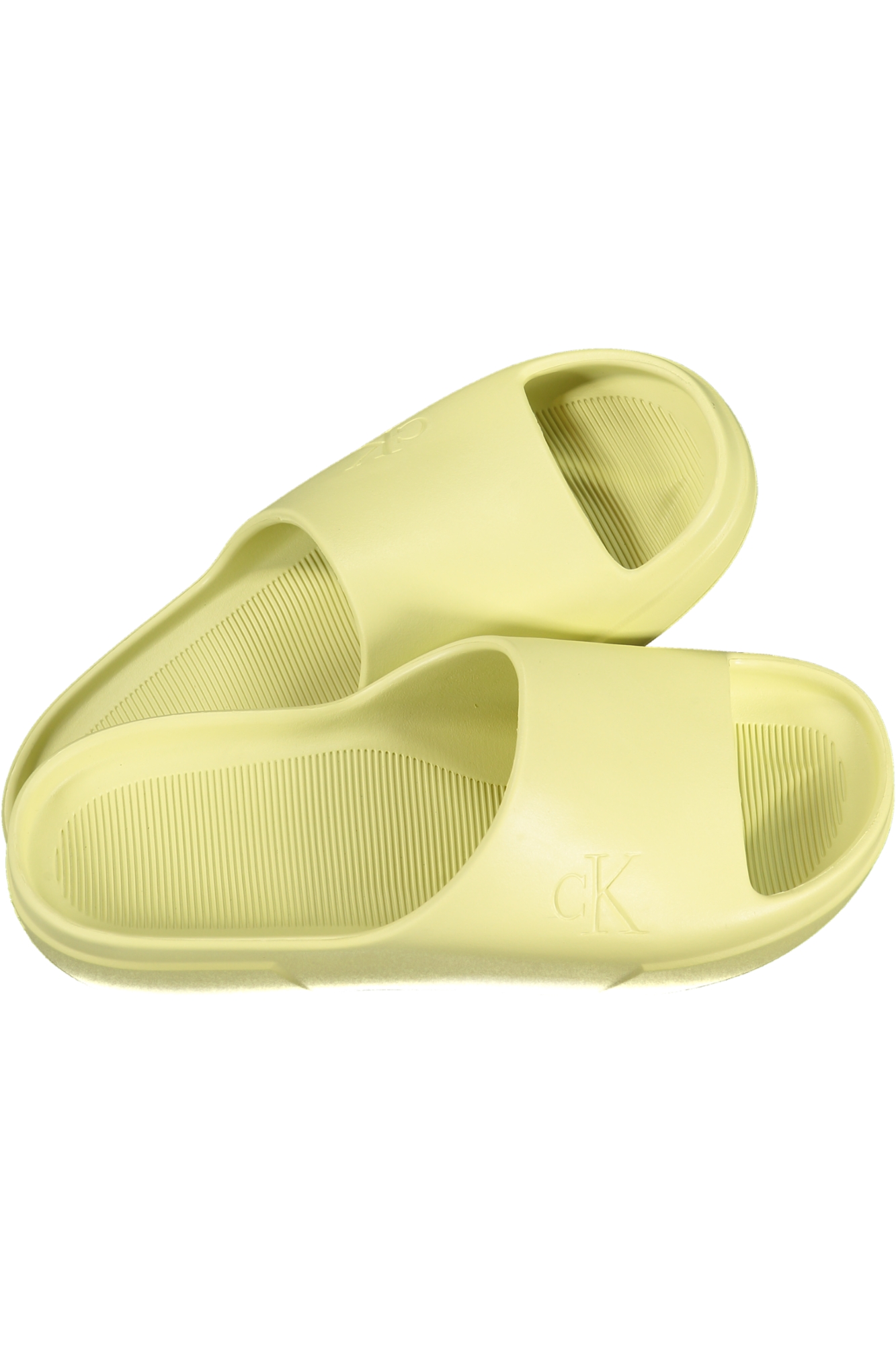 CALVIN KLEIN MEN YELLOW SLIPPER FOOTWEAR CALVIN KLEIN MEN YELLOW SLIPPER FOOTWEAR