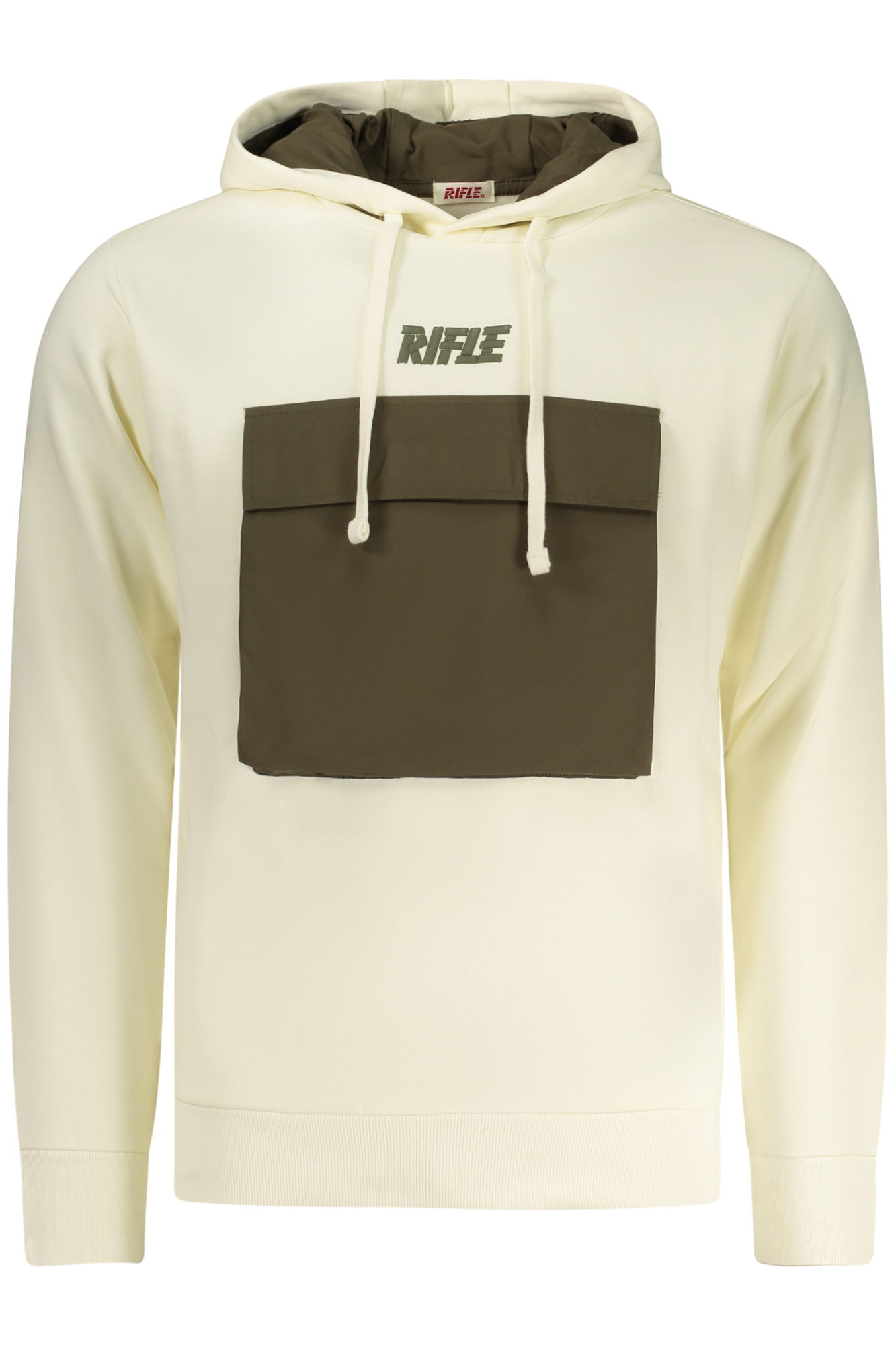 RIFLE MEN ZIP-UP SWEATSHIRT WHITE RIFLE MEN ZIP-UP SWEATSHIRT WHITE