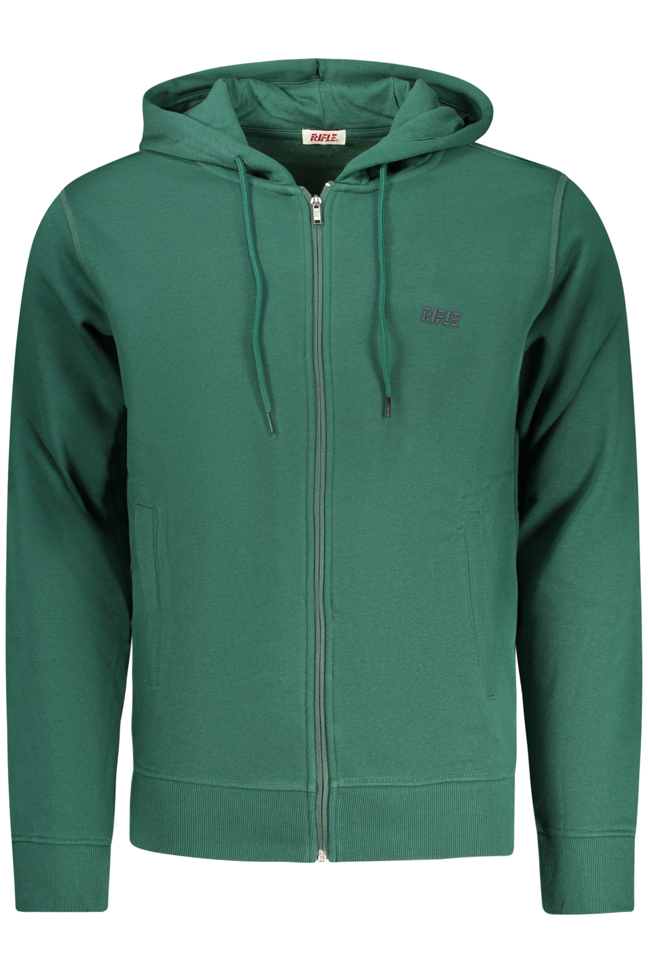 RIFLE MEN ZIP-UP SWEATSHIRT GREEN RIFLE MEN ZIP-UP SWEATSHIRT GREEN