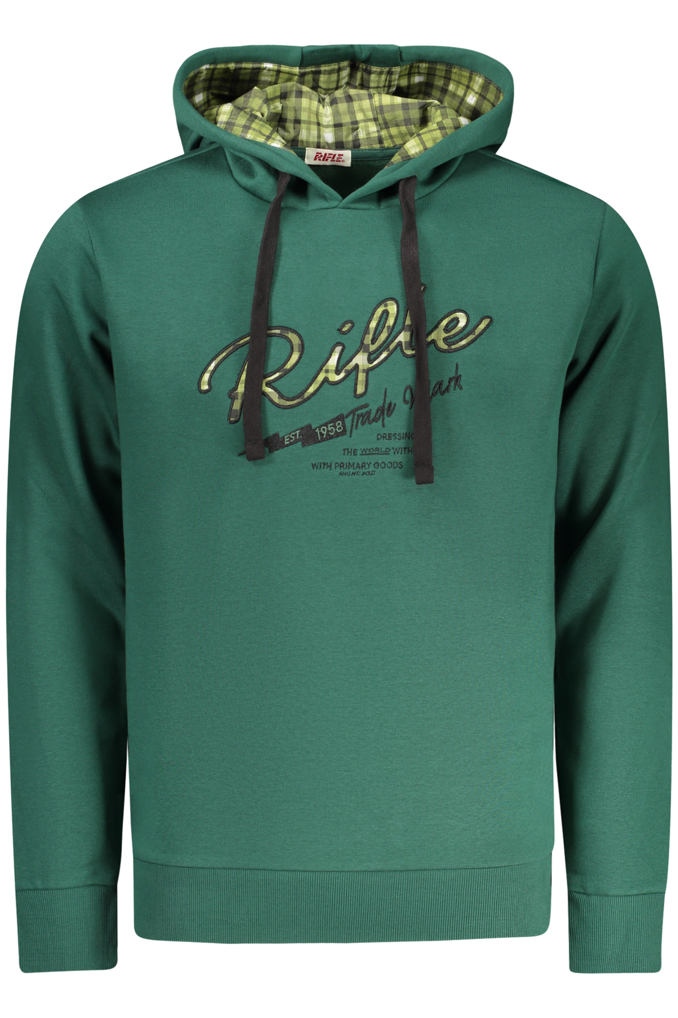 RIFLE MEN ZIP-UP SWEATSHIRT GREEN RIFLE MEN ZIP-UP SWEATSHIRT GREEN