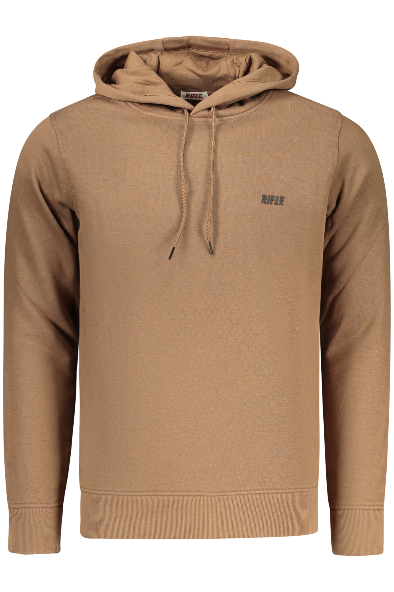 RIFLE MEN ZIP-UP SWEATSHIRT BROWN RIFLE MEN ZIP-UP SWEATSHIRT BROWN