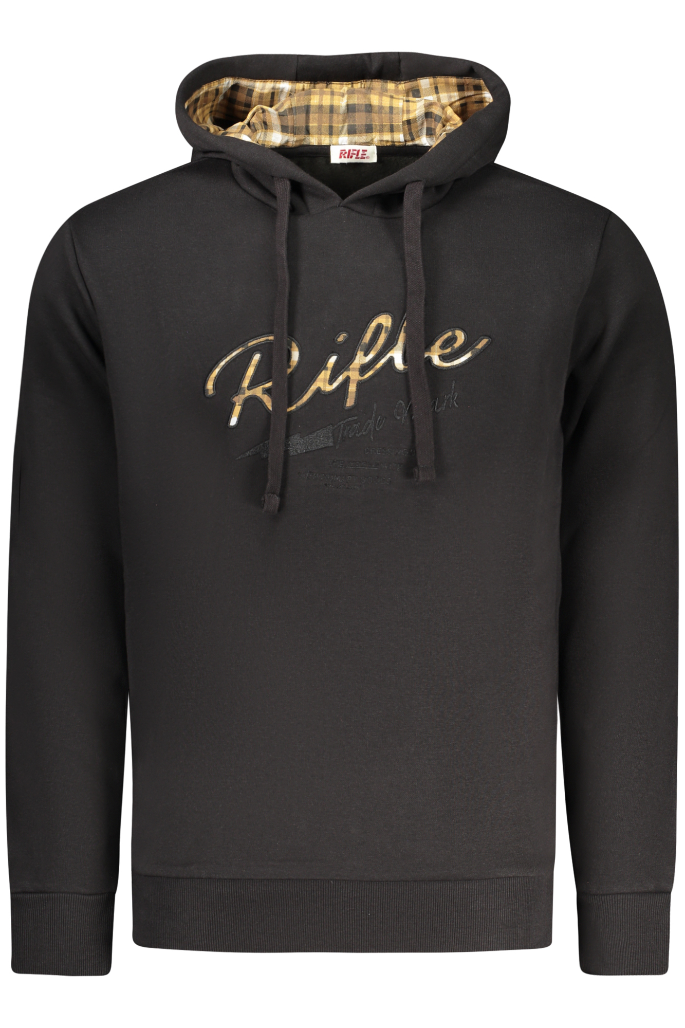 RIFLE MEN BLACK ZIP-UP SWEATSHIRT RIFLE MEN BLACK ZIP-UP SWEATSHIRT