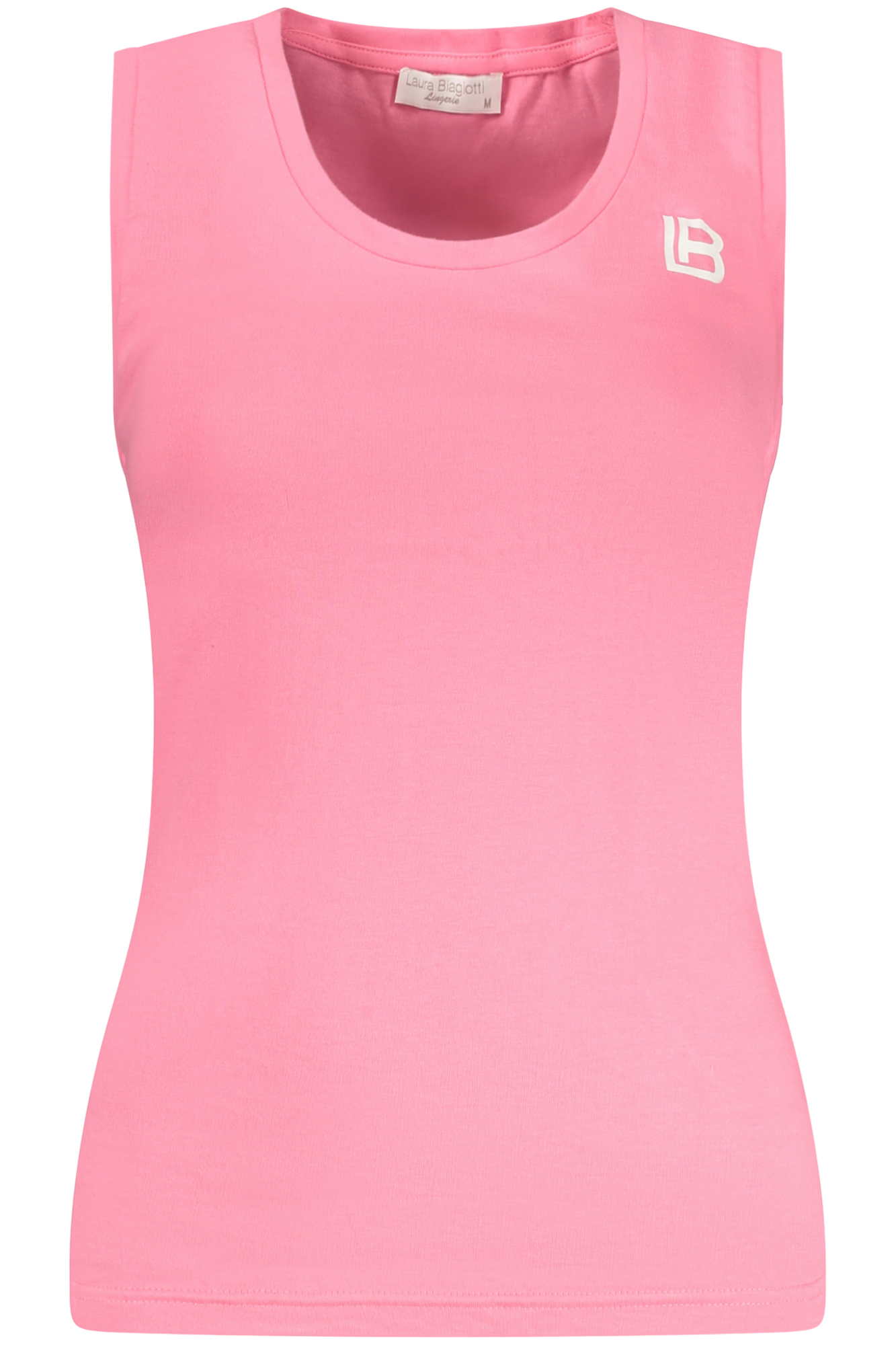 LAURA BIAGIOTTI WOMEN PINK EXTERNAL TANK TOP LAURA BIAGIOTTI WOMEN PINK EXTERNAL TANK TOP