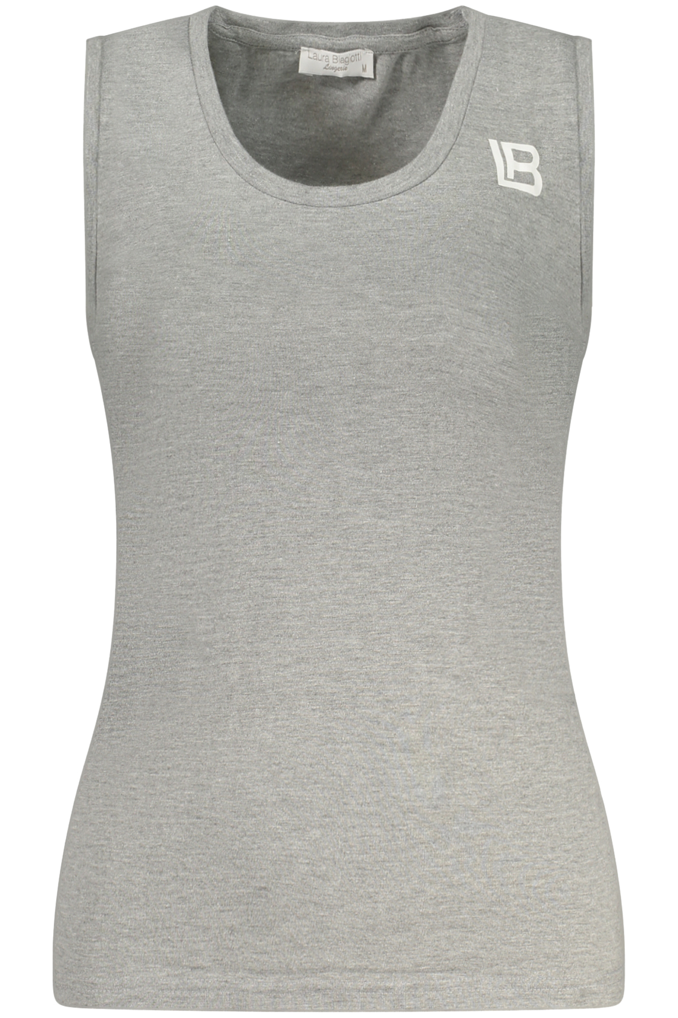 LAURA BIAGIOTTI WOMEN EXTERNAL TANK TOP, GREY LAURA BIAGIOTTI WOMEN EXTERNAL TANK TOP, GREY