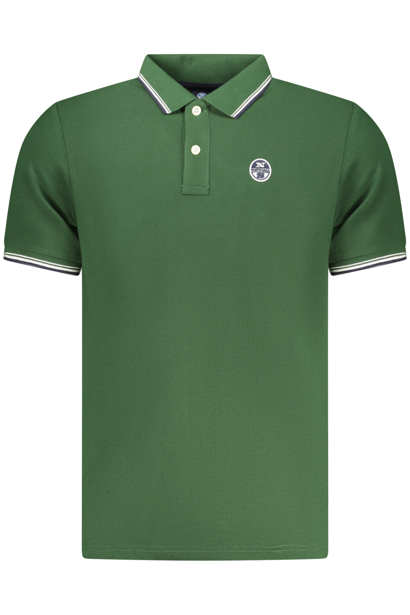 NORTH SAILS MEN SHORT-SLEEVED POLO SHIRT, GREEN NORTH SAILS MEN SHORT-SLEEVED POLO SHIRT, GREEN