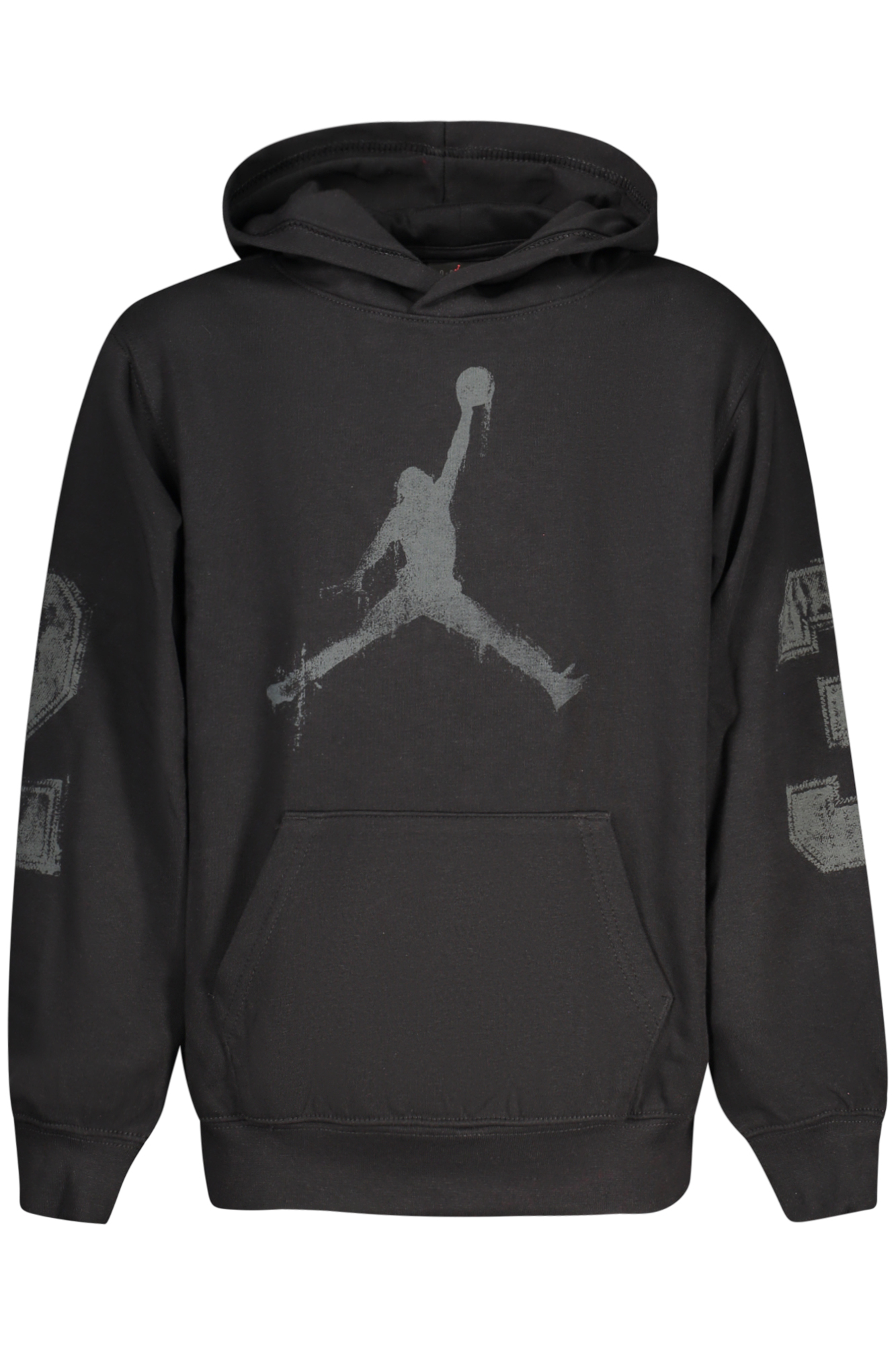JORDAN KIDS' BLACK ZIP-UP SWEATSHIRT JORDAN KIDS' BLACK ZIP-UP SWEATSHIRT