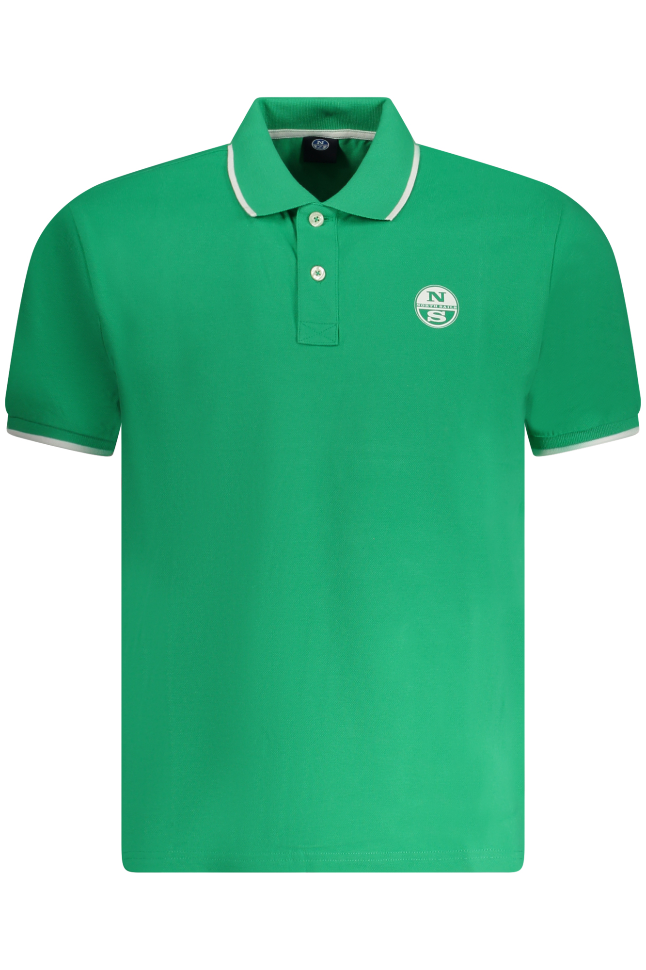 NORTH SAILS MEN SHORT-SLEEVED POLO SHIRT, GREEN NORTH SAILS MEN SHORT-SLEEVED POLO SHIRT, GREEN