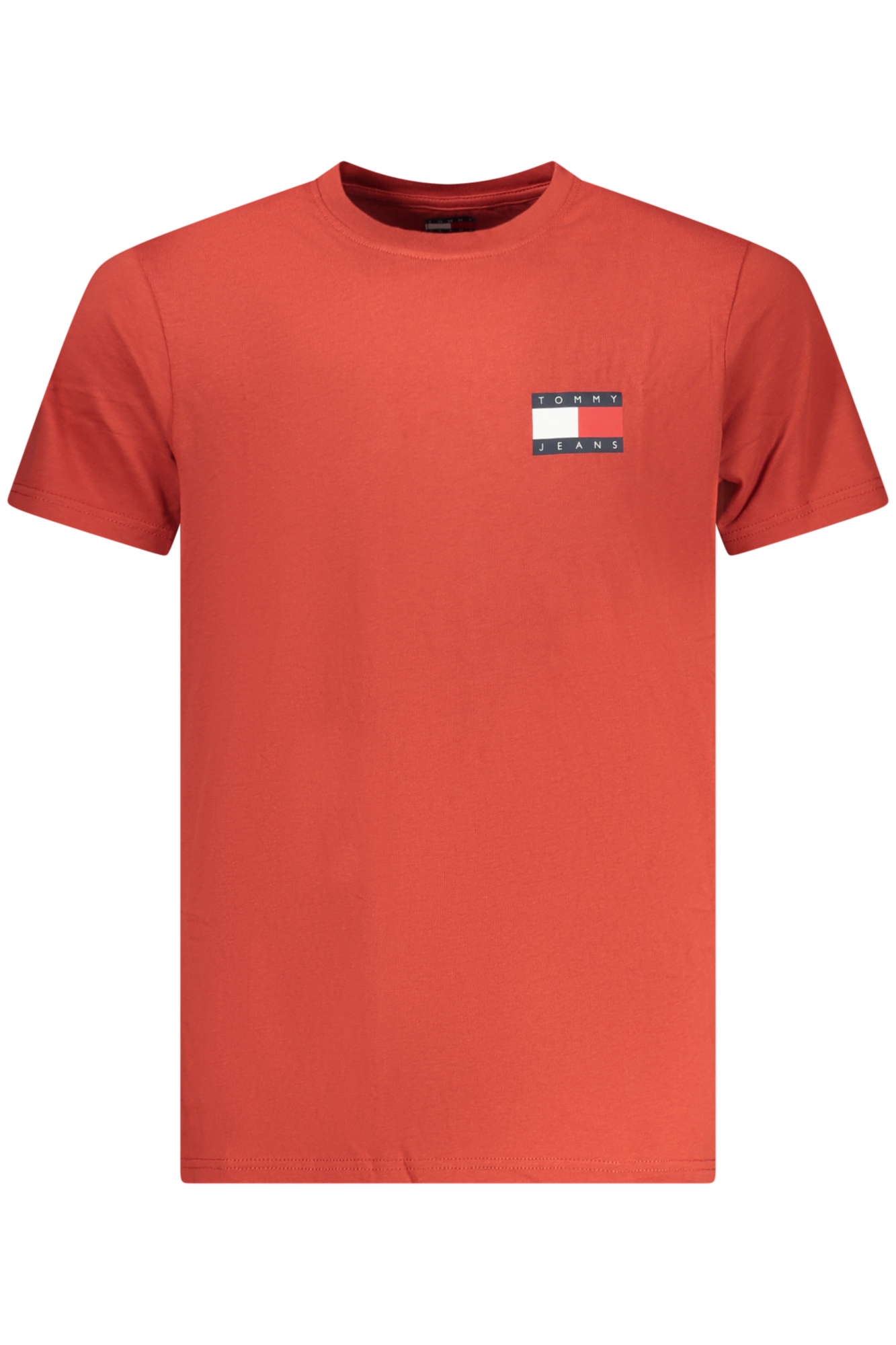 TOMMY HILFIGER MEN SHORT-SLEEVED T-SHIRT, RED TOMMY HILFIGER MEN SHORT-SLEEVED T-SHIRT, RED