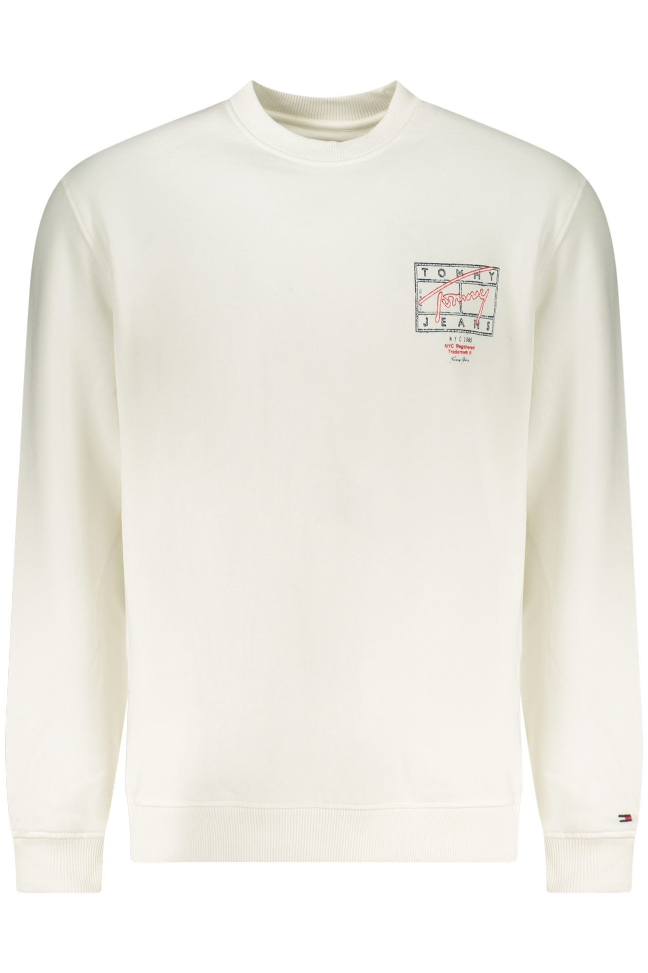 TOMMY HILFIGER MEN ZIP-UP SWEATSHIRT WHITE TOMMY HILFIGER MEN ZIP-UP SWEATSHIRT WHITE