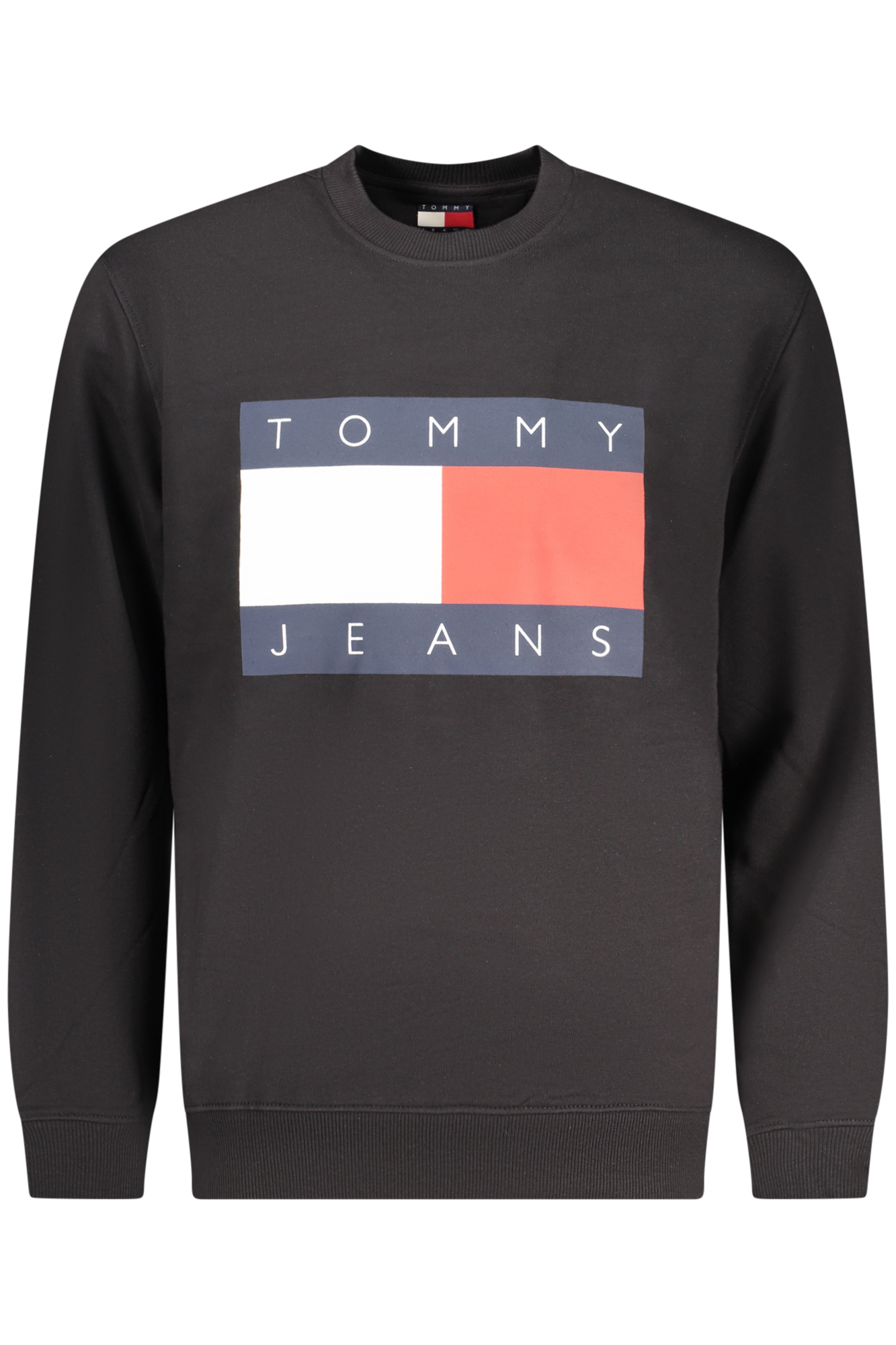 TOMMY HILFIGER MEN BLACK ZIP-UP SWEATSHIRT TOMMY HILFIGER MEN BLACK ZIP-UP SWEATSHIRT