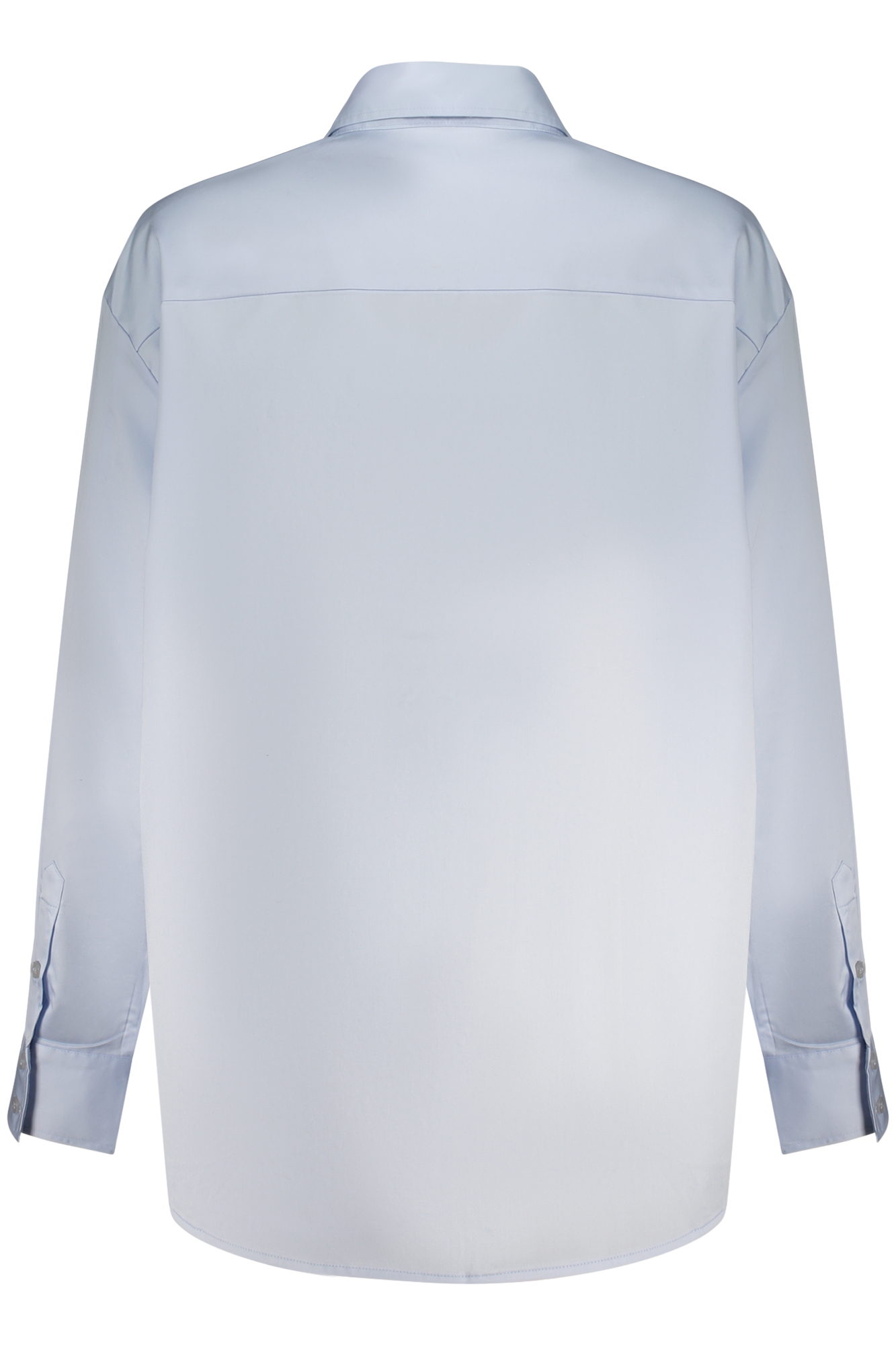 GUESS JEANS WOMEN LONG-SLEEVED SHIRT, BLUE