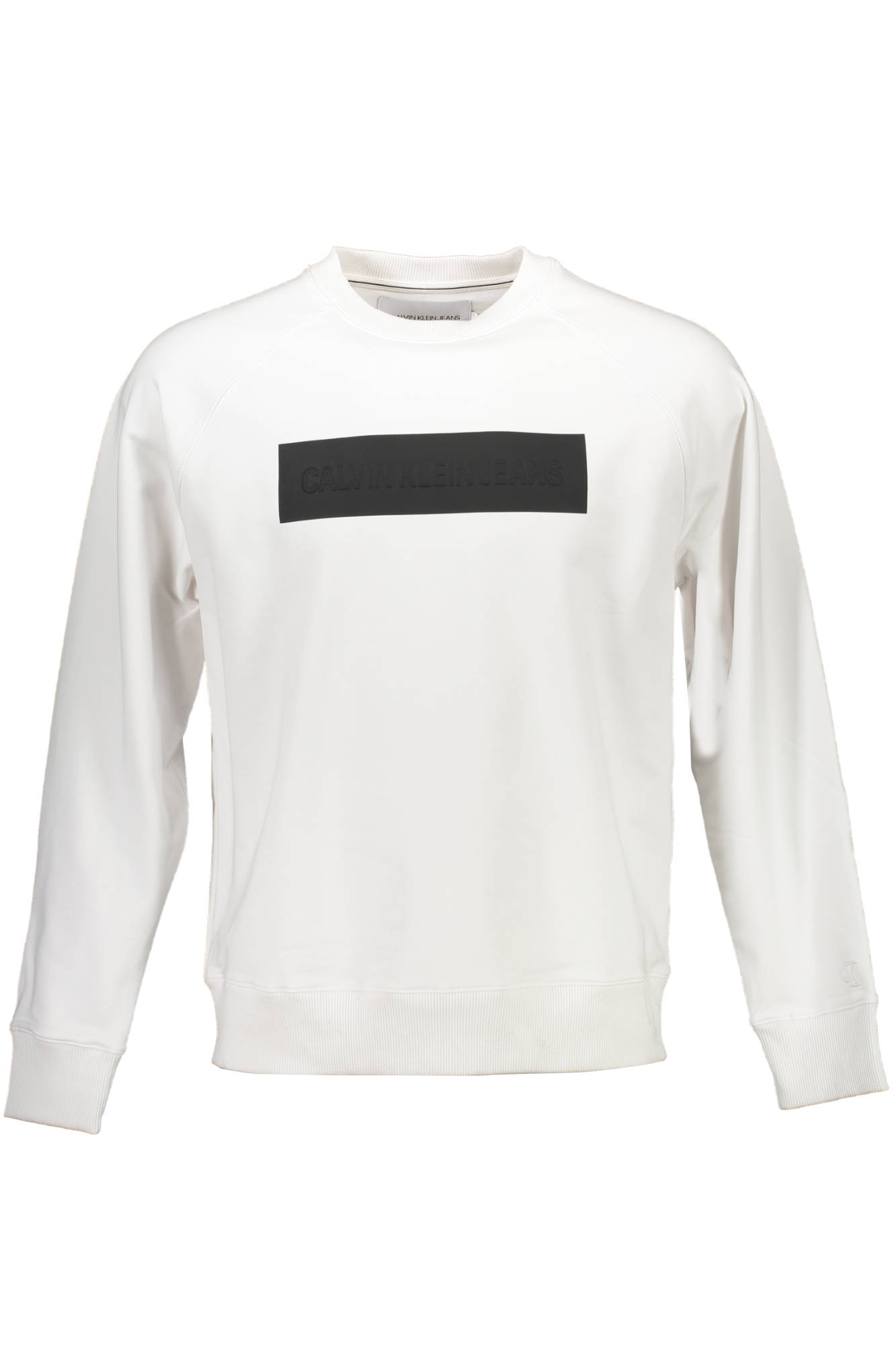 CALVIN KLEIN SWEATSHIRT WITHOUT ZIP MAN WHITE