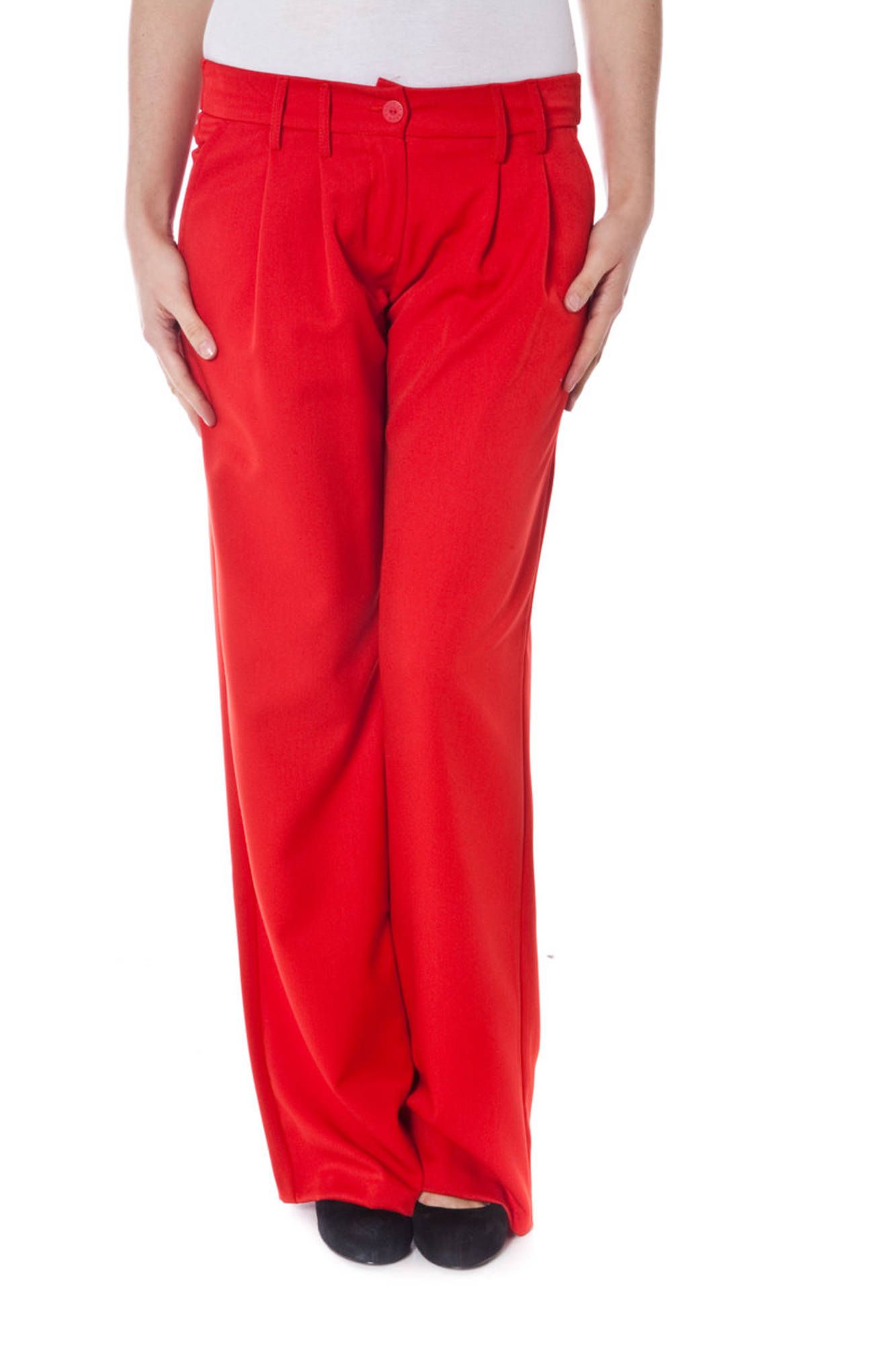 DENNY ROSE RED WOMAN TROUSERS DENNY ROSE RED WOMAN TROUSERS