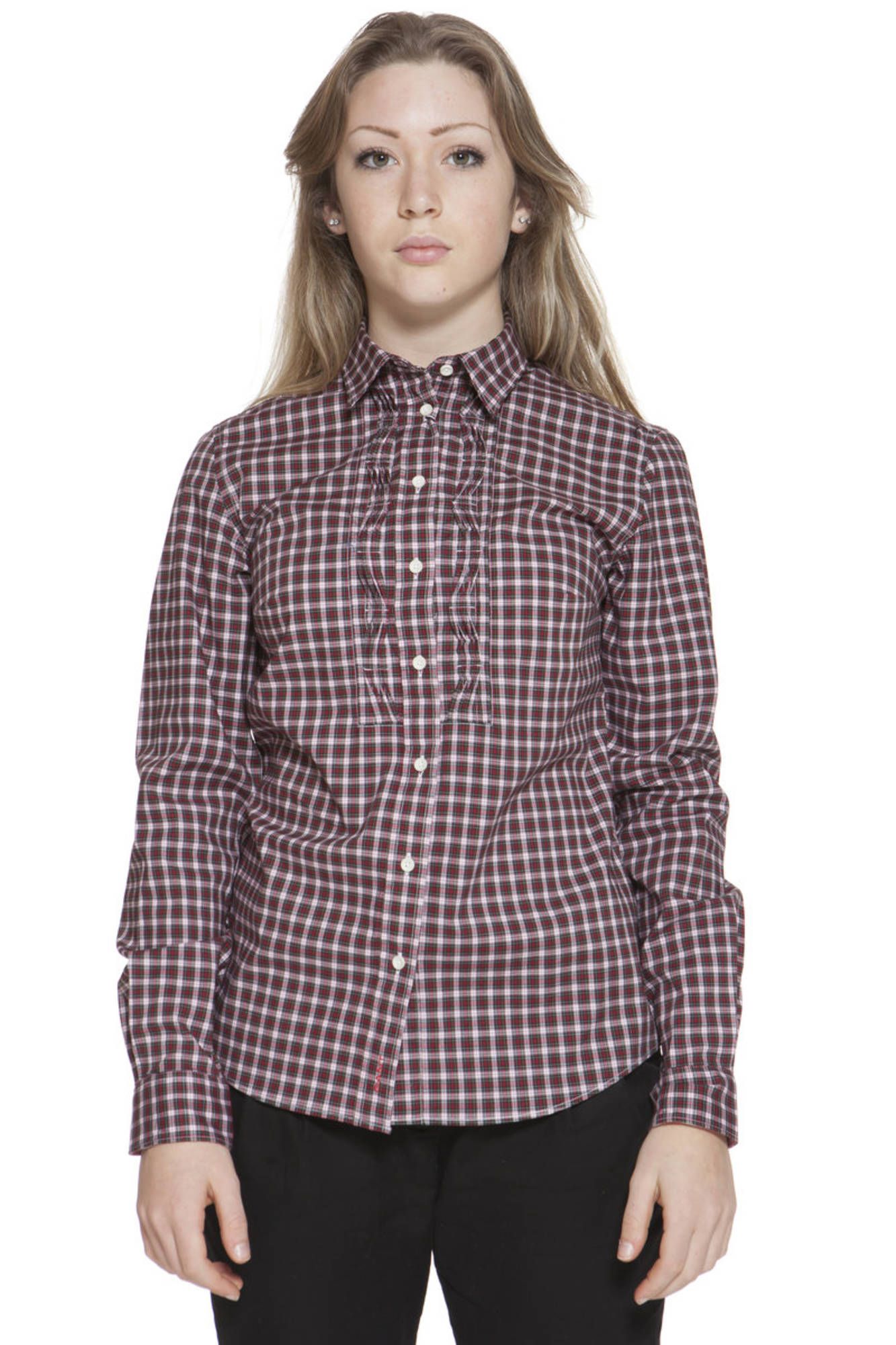 GANT WOMEN LONG SLEEVE SHIRT RED GANT WOMEN LONG SLEEVE SHIRT RED