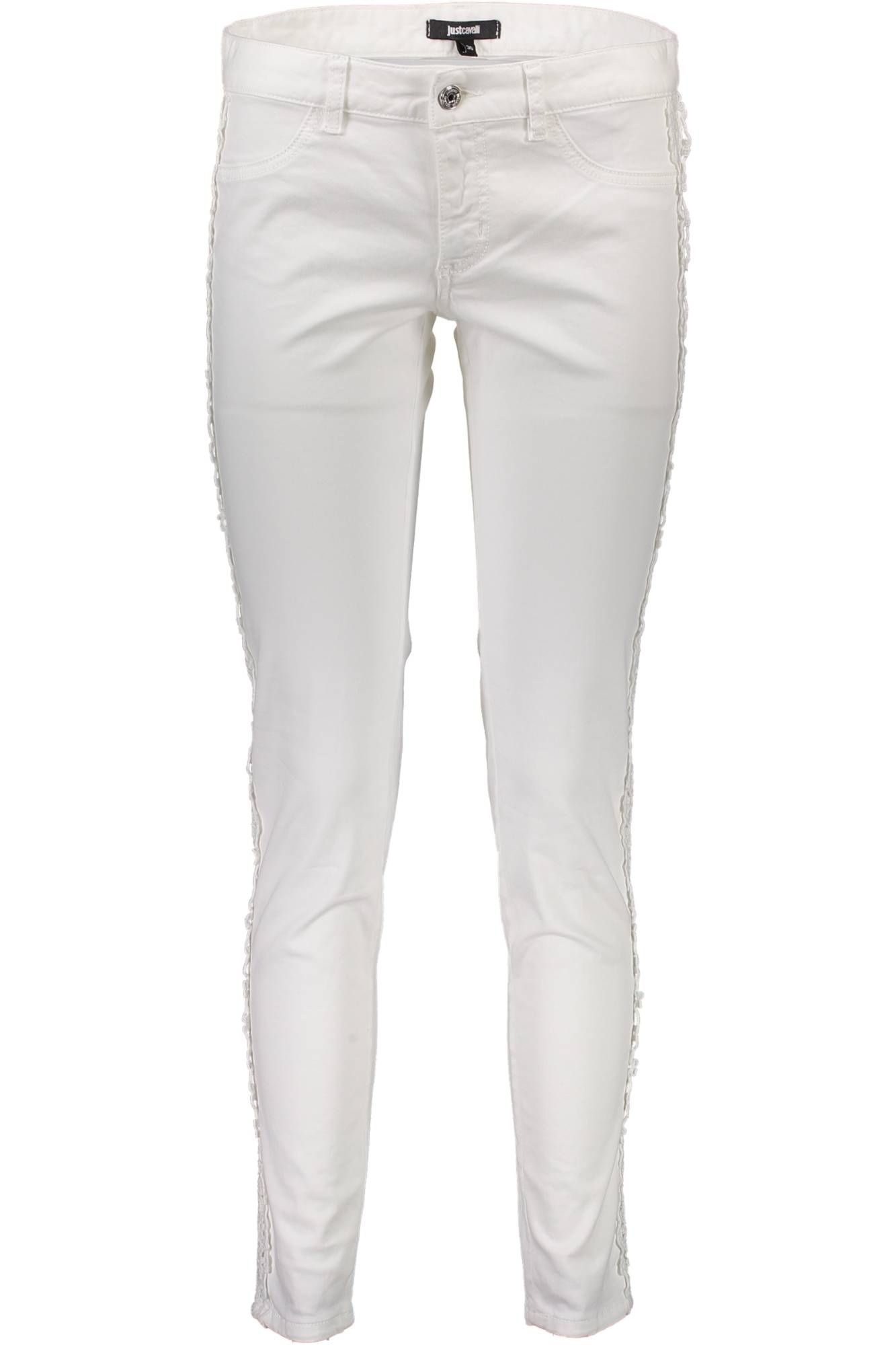 JUST CAVALLI WOMEN WHITE TROUSERS JUST CAVALLI WOMEN WHITE TROUSERS