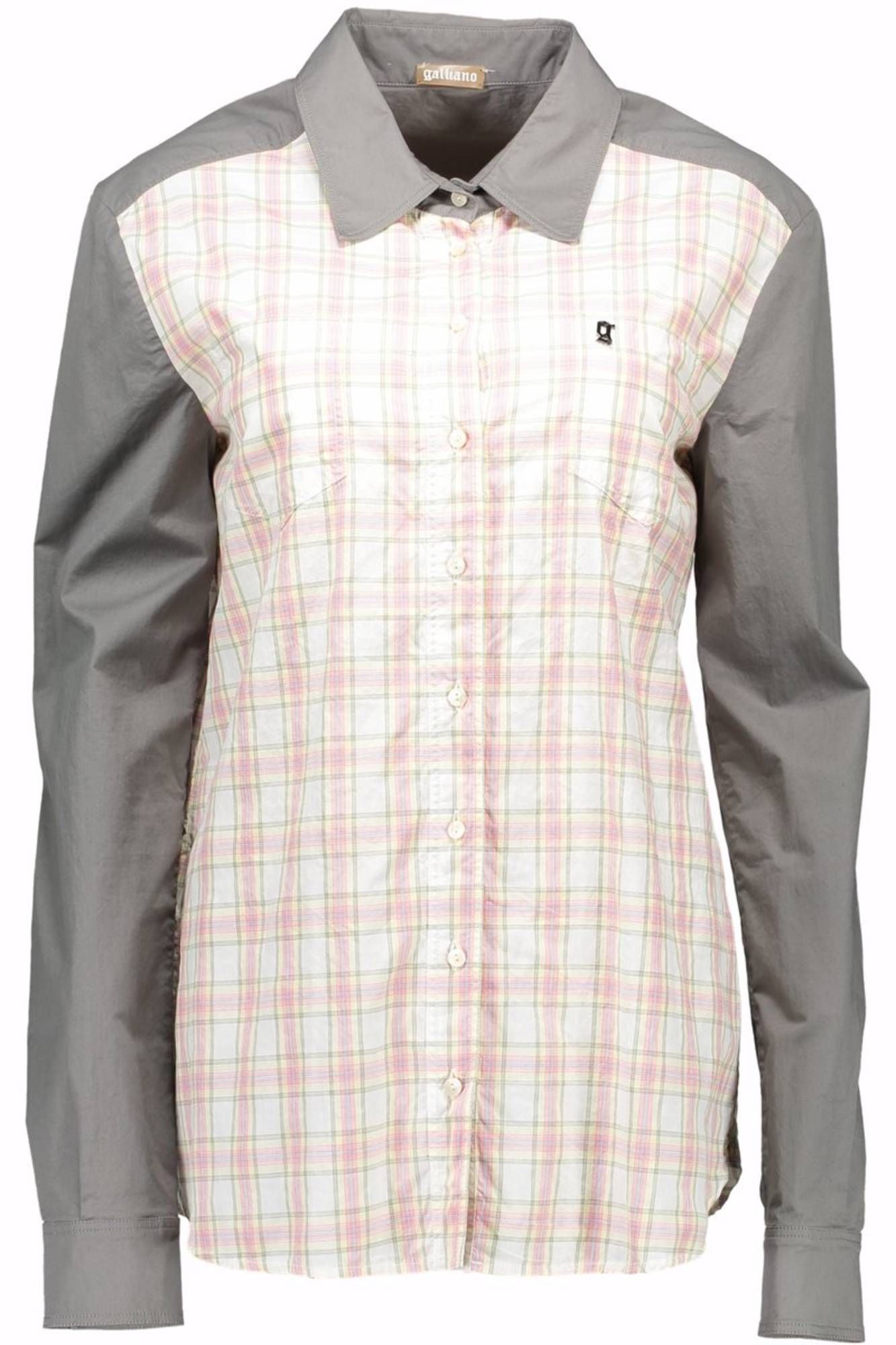 JOHN GALLIANO WOMEN LONG SLEEVE SHIRT GRAY JOHN GALLIANO WOMEN LONG SLEEVE SHIRT GRAY