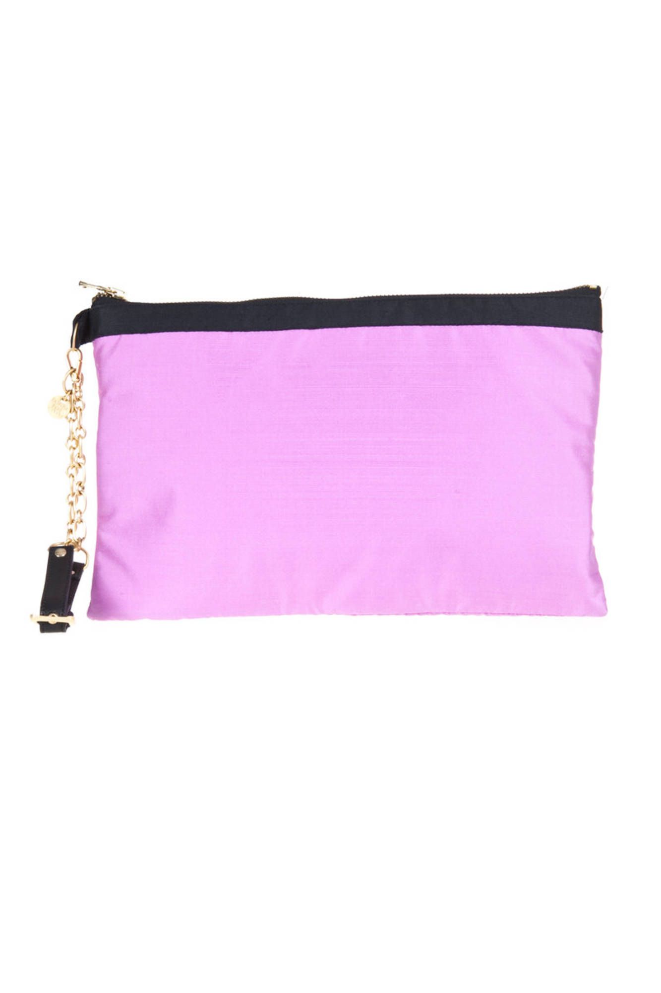 PATRIZIA PEPE PURPLE WOMAN CLUTCH PATRIZIA PEPE PURPLE WOMAN CLUTCH
