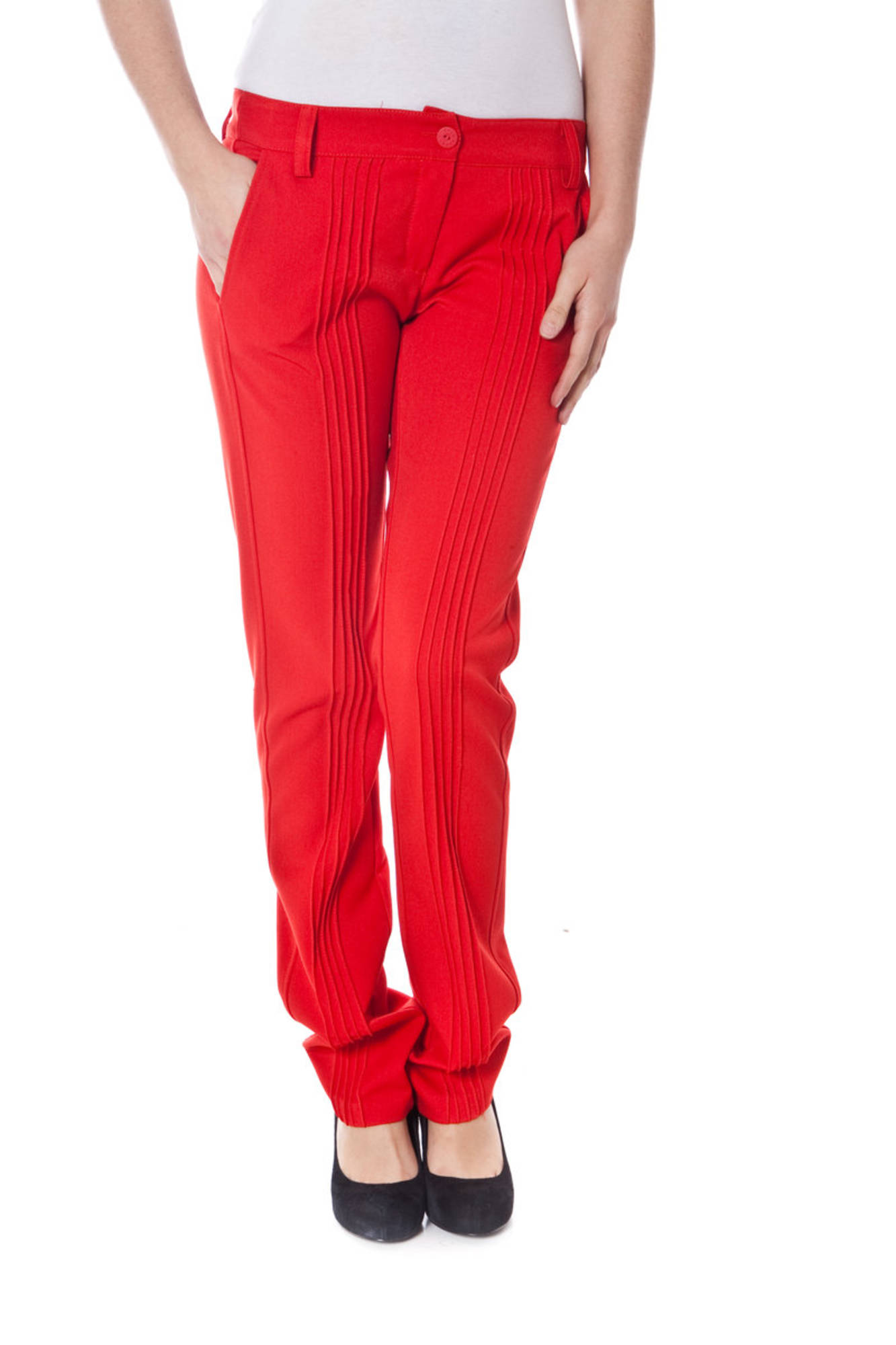 DENNY ROSE RED WOMAN TROUSERS DENNY ROSE RED WOMAN TROUSERS