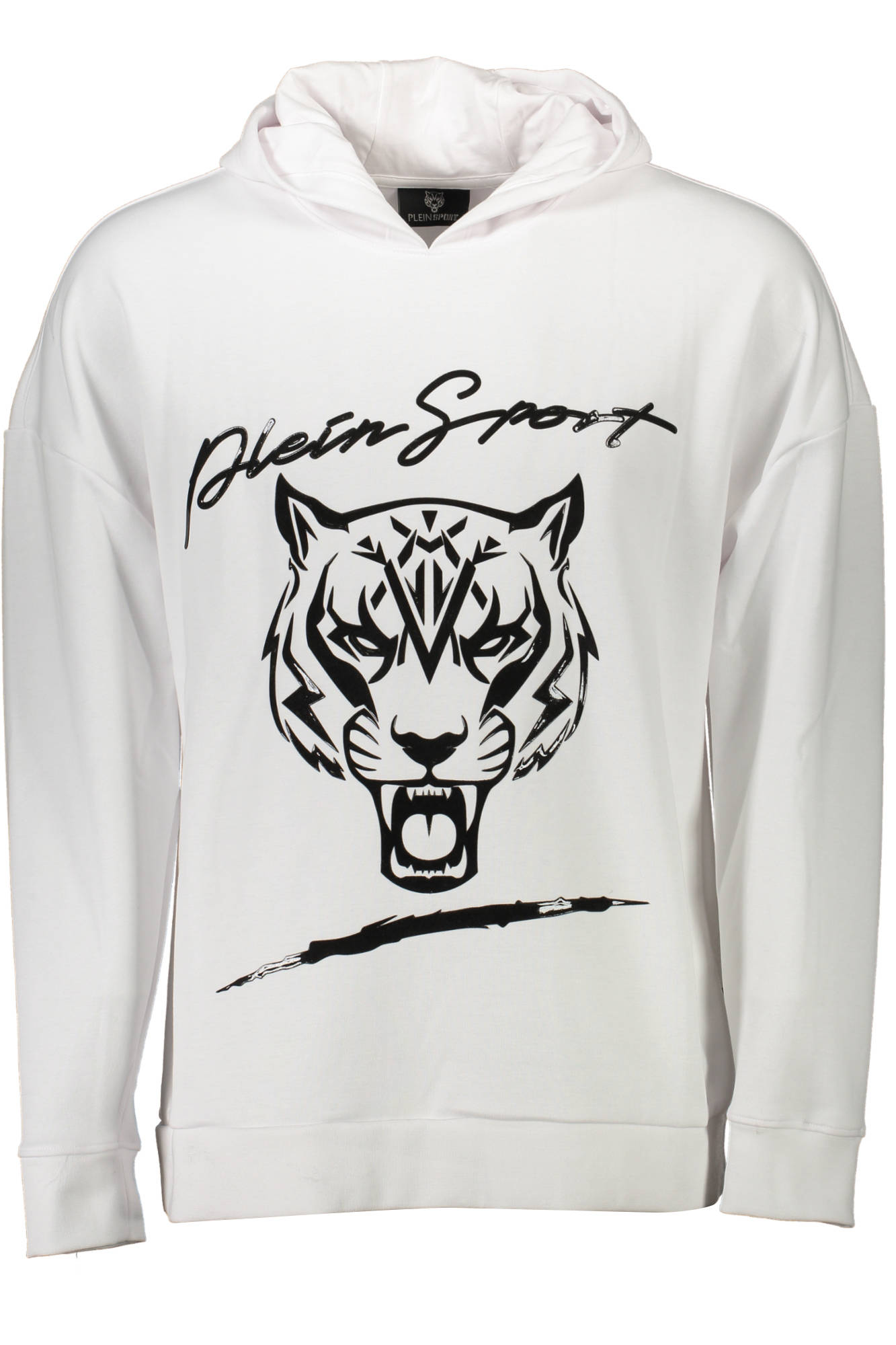 PLEIN SPORT SWEATSHIRT WITHOUT ZIP MAN WHITE PLEIN SPORT SWEATSHIRT WITHOUT ZIP MAN WHITE