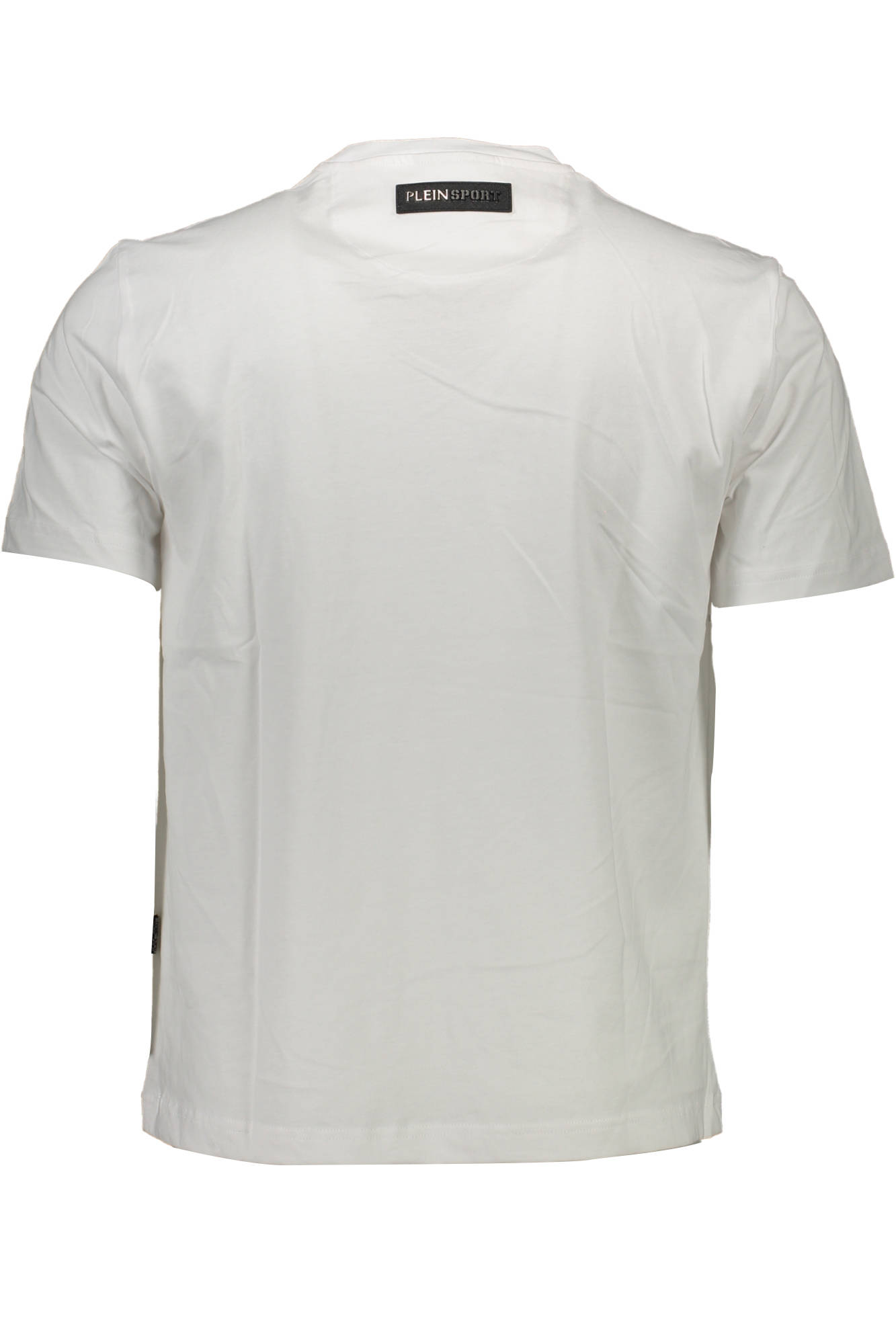 PLEIN SPORT WHITE MEN SHORT SLEEVE T-SHIRT