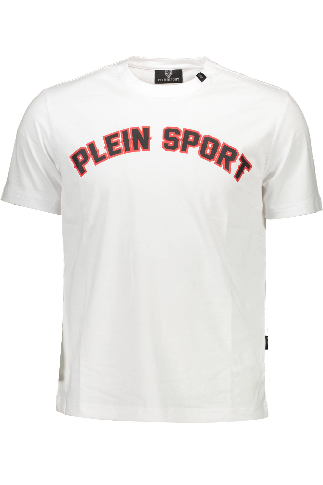 PLEIN SPORT WHITE MEN SHORT SLEEVE T-SHIRT