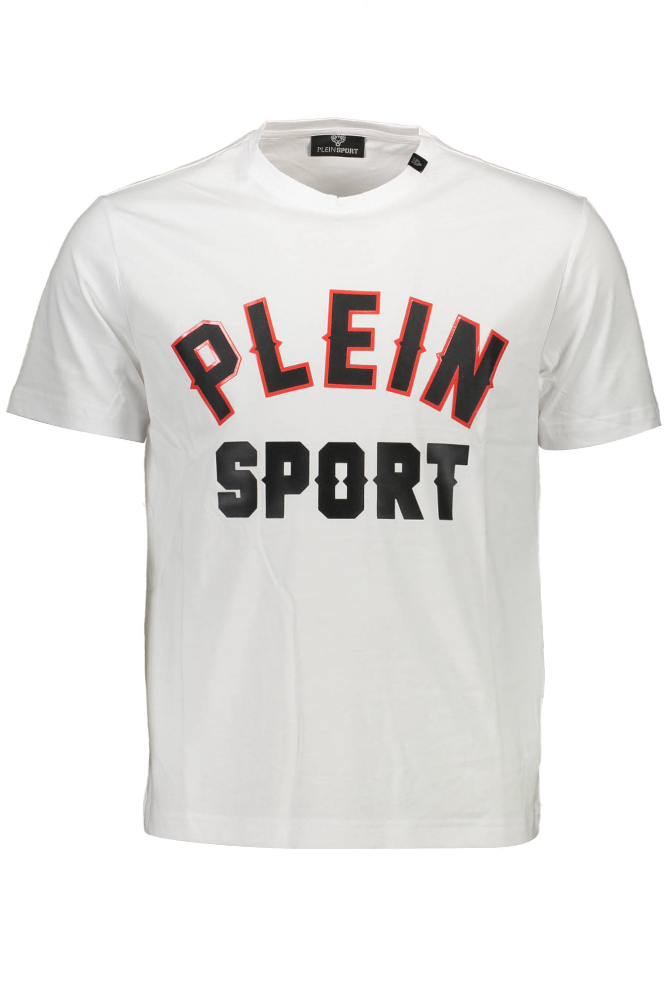 PLEIN SPORT WHITE MEN SHORT SLEEVE T-SHIRT PLEIN SPORT WHITE MEN SHORT SLEEVE T-SHIRT