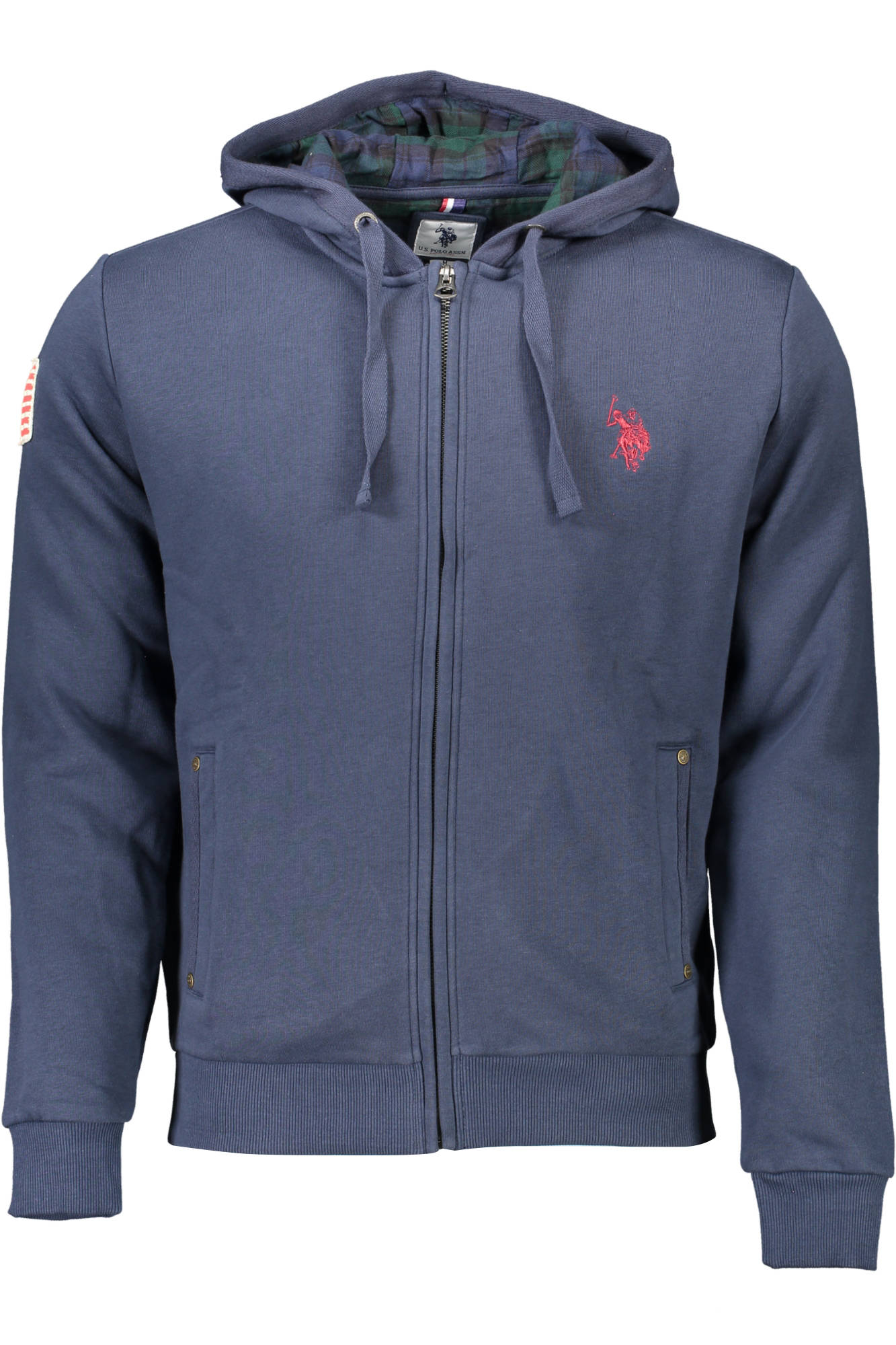 US POLO MEN BLUE SWEATSHIRT WITH ZIP US POLO MEN BLUE SWEATSHIRT WITH ZIP