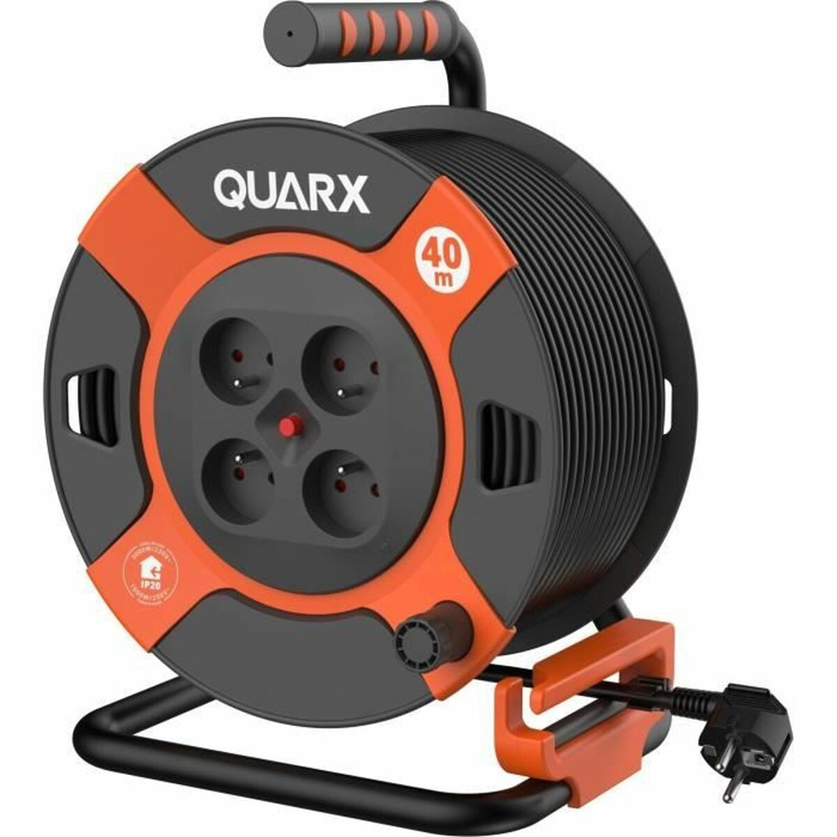 Extension Lead QUARX H07RN-F Black 40 m