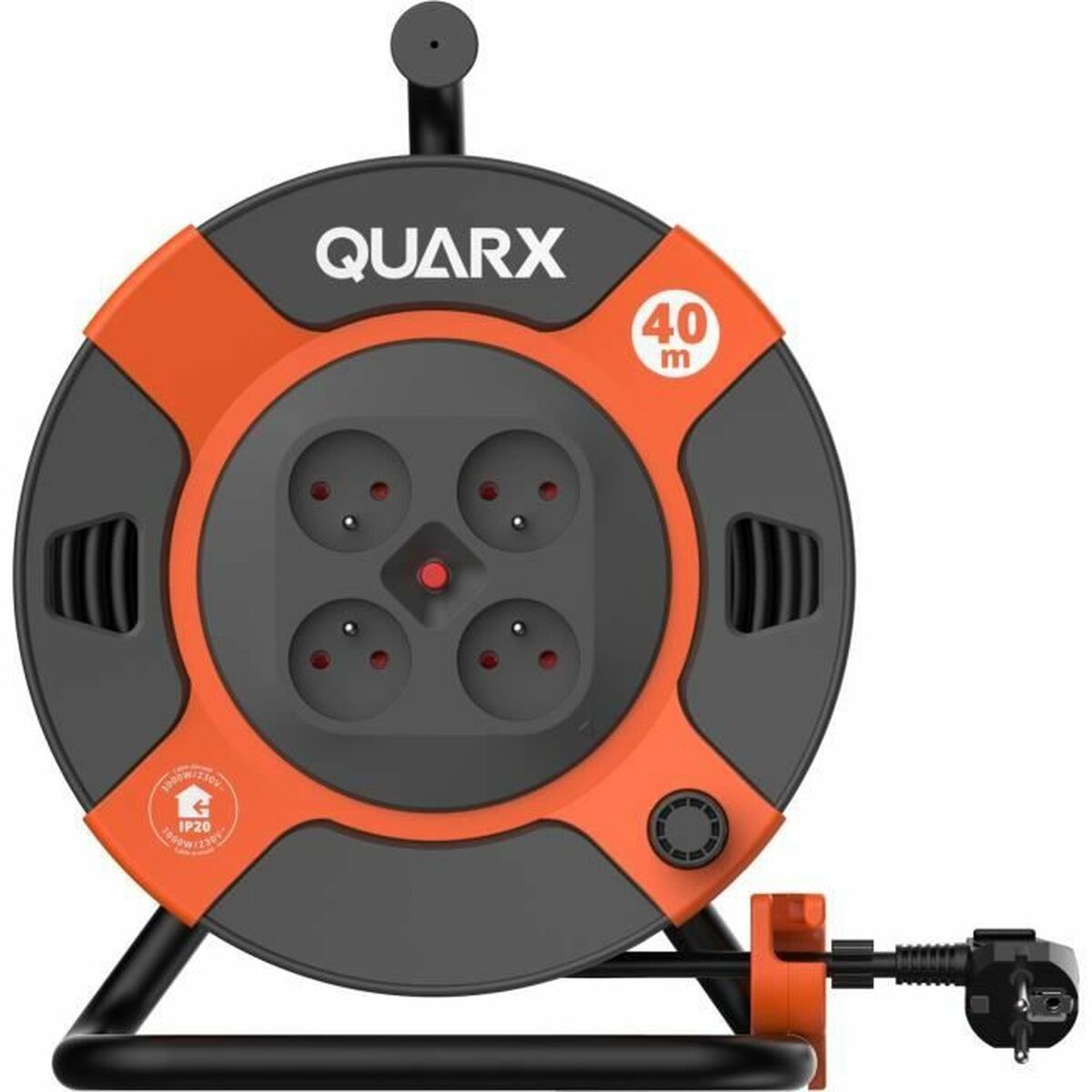Extension Lead QUARX H07RN-F Black 40 m